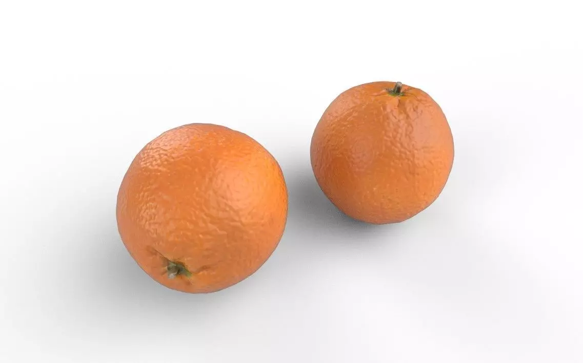 Orange M01 Low-poly 3D model_4