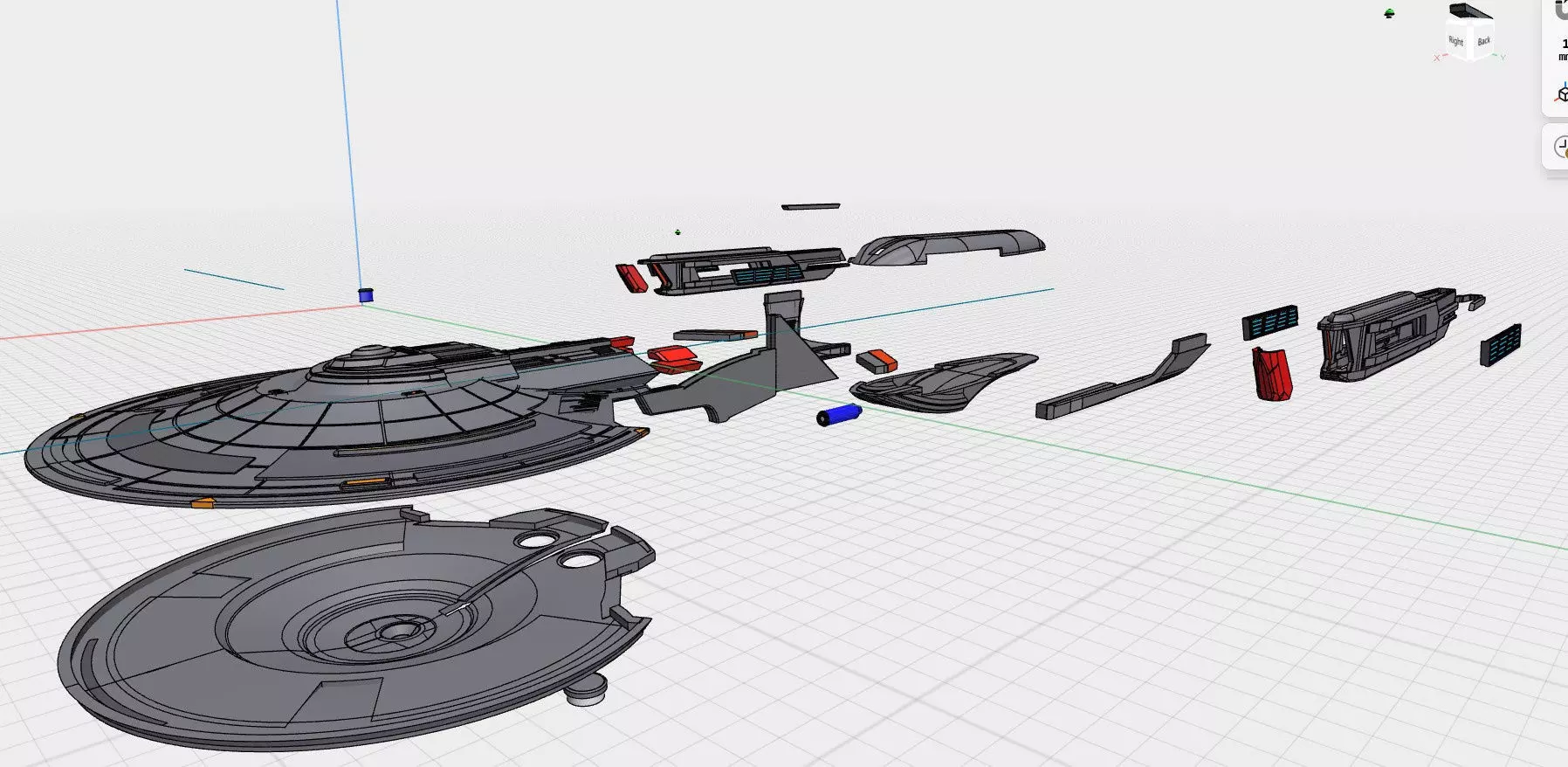 Titan A and Enterprise G self assemble KIT 3D print model_28