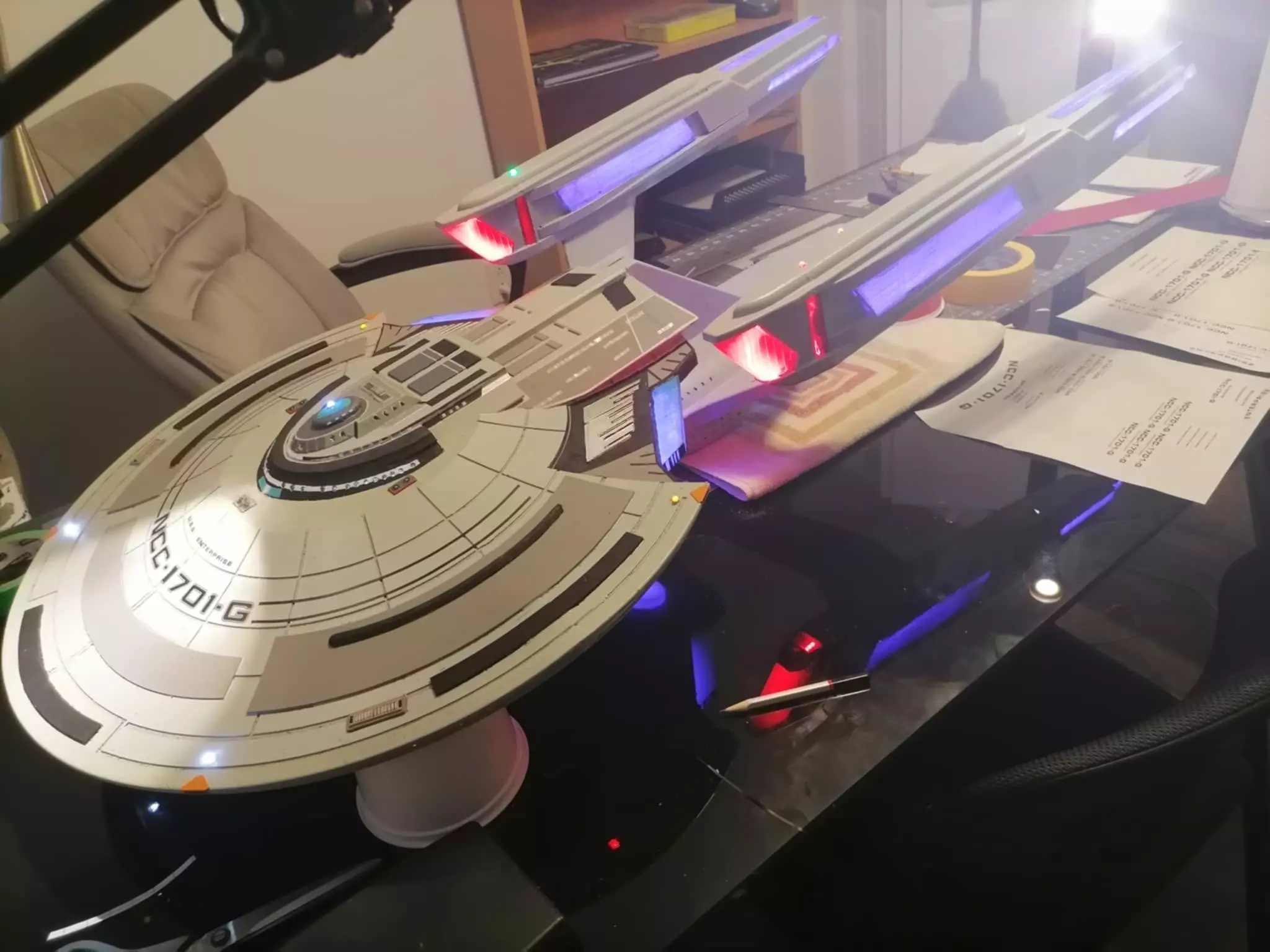 Titan A and Enterprise G self assemble KIT 3D print model_33