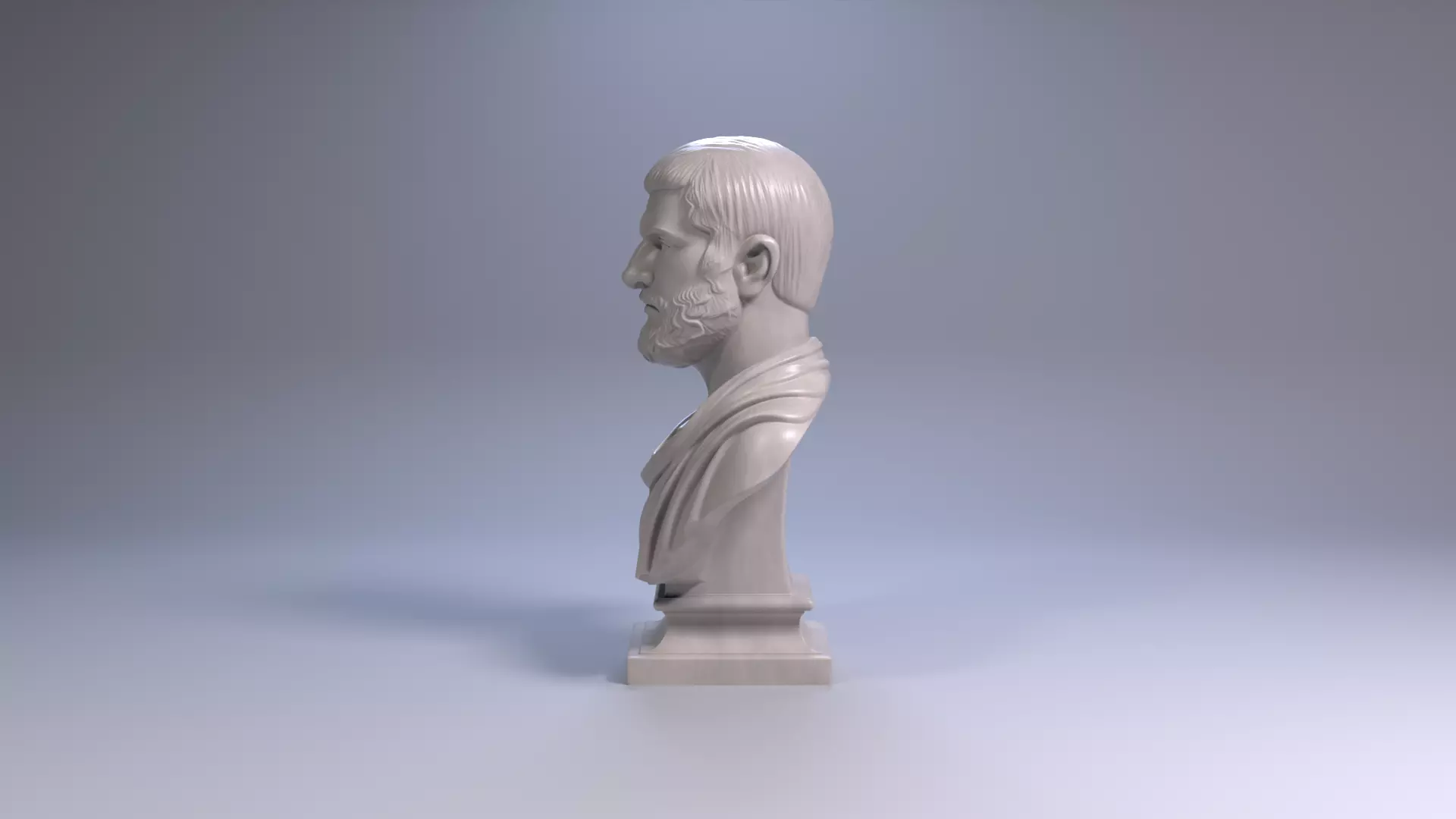 Themistocles Bust Sculpture 3D Printable STL File 3D print model_3