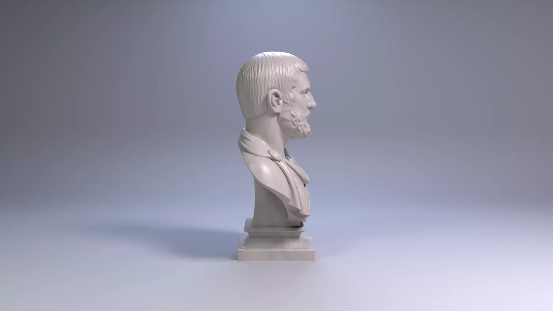 Themistocles Bust Sculpture 3D Printable STL File 3D print model_5