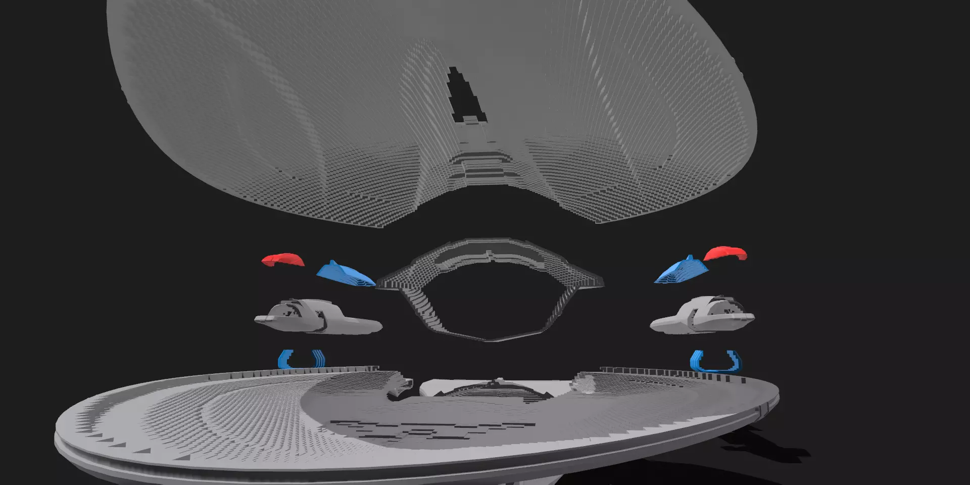 Enterprise G Eclipes class self assembly KIT 3D print model_14