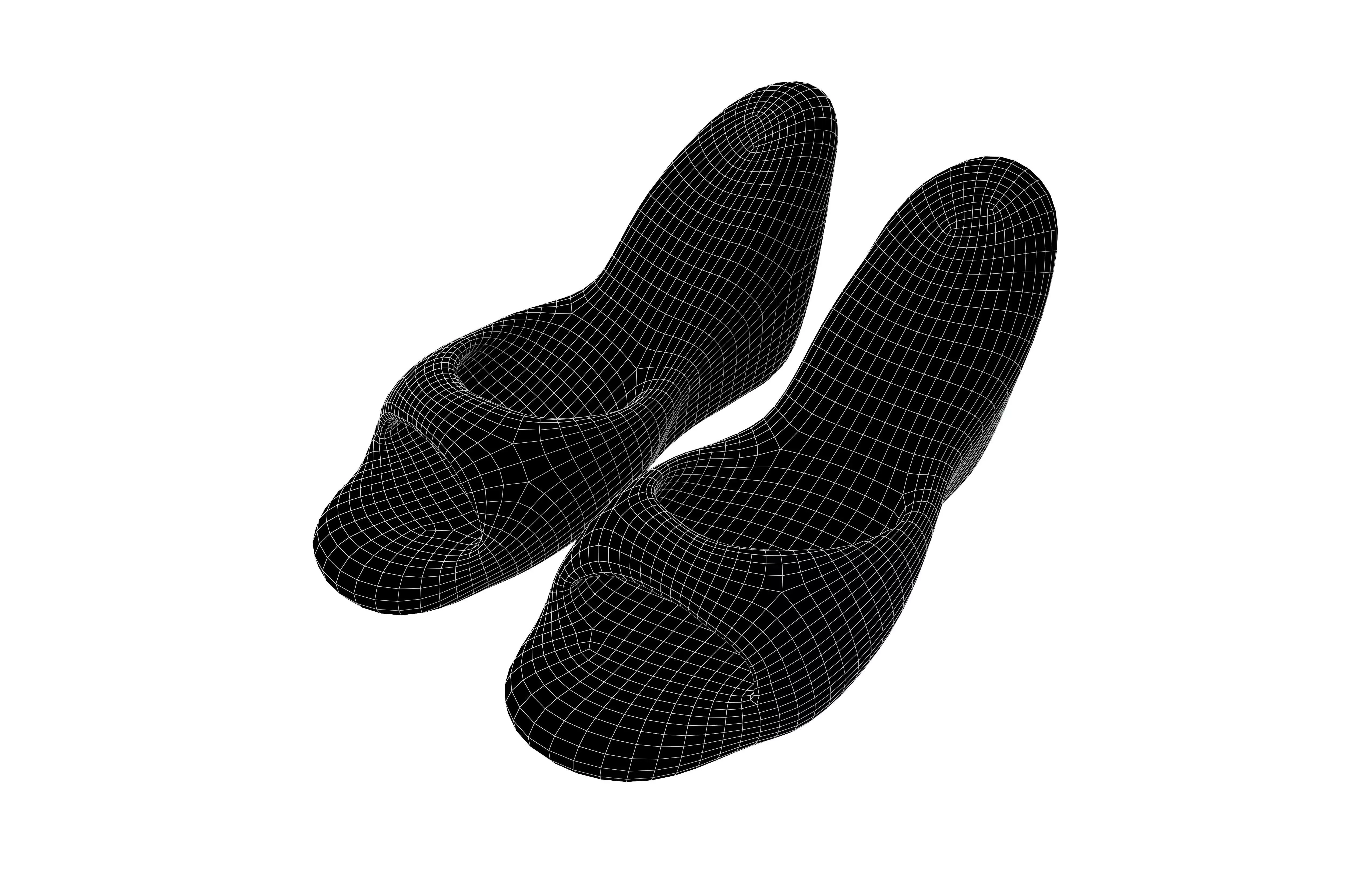 High Heeled Sandals v1 001 Low-poly 3D model_6