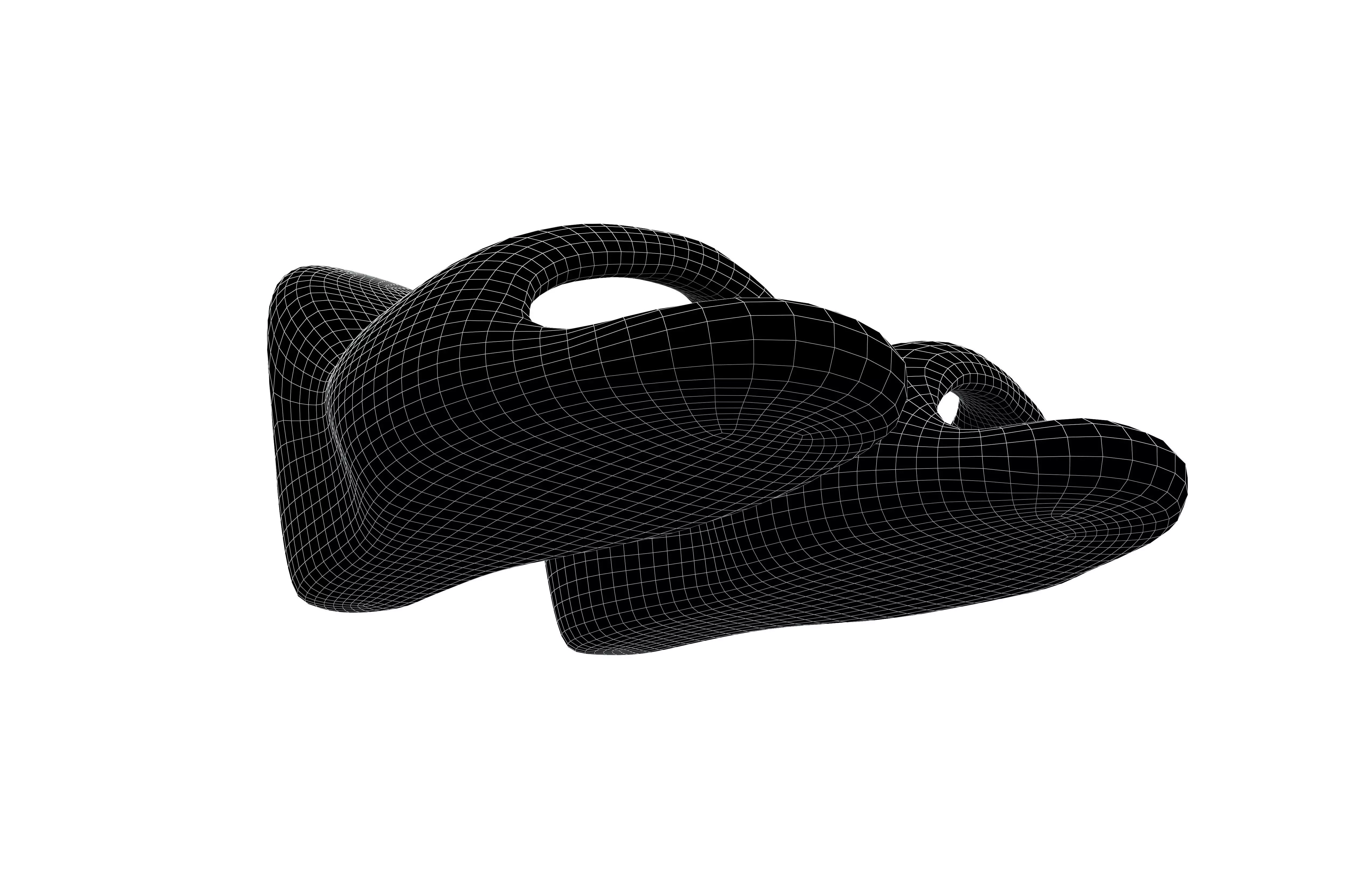 High Heeled Sandals v1 001 Low-poly 3D model_7