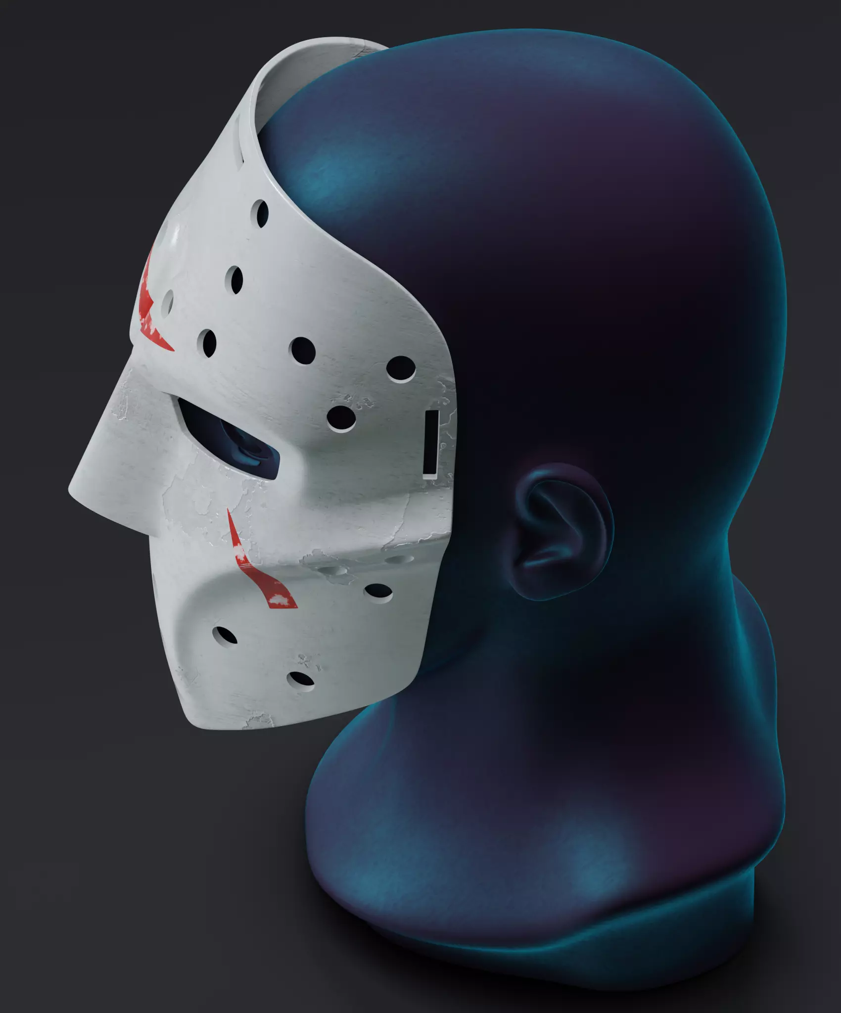 Jason Voorhees Hockey Mask  3D print model_7