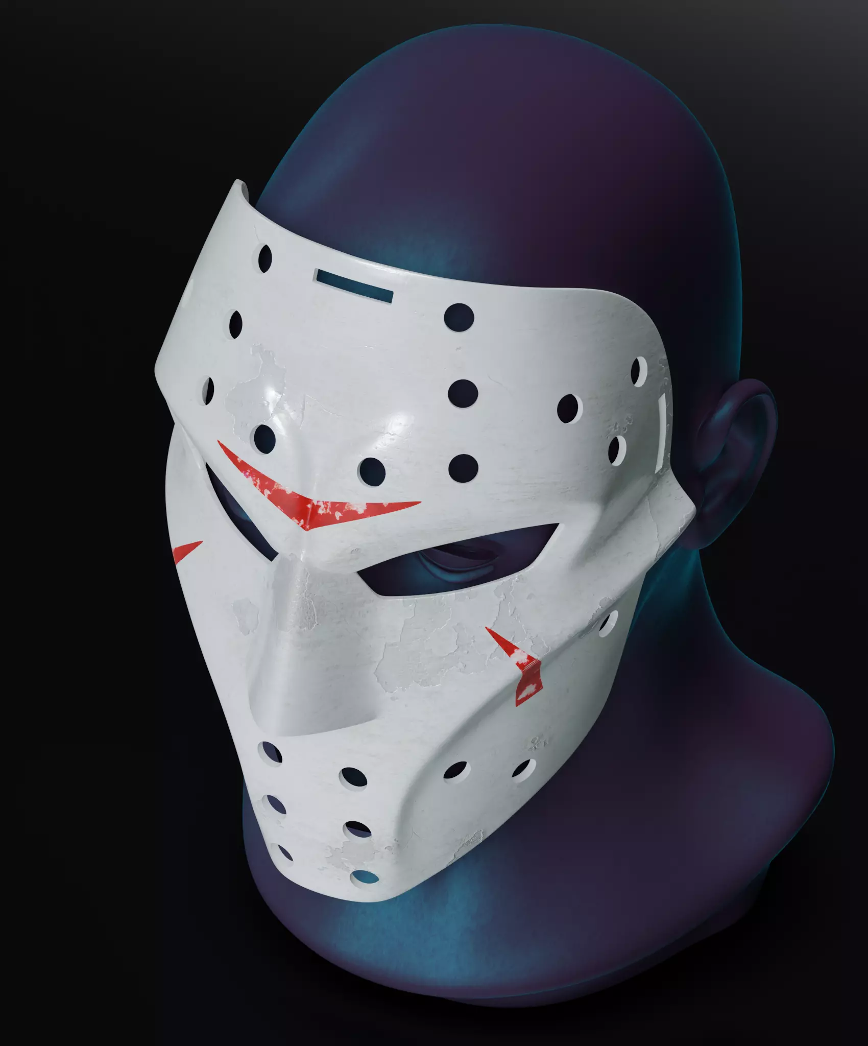 Jason Voorhees Hockey Mask  3D print model_4