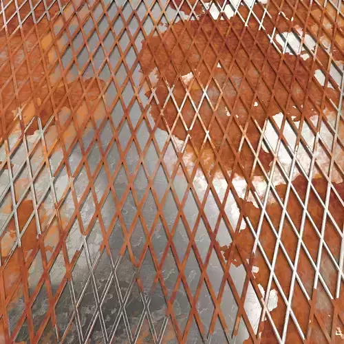 Weathered Lattice Plate 3D Model