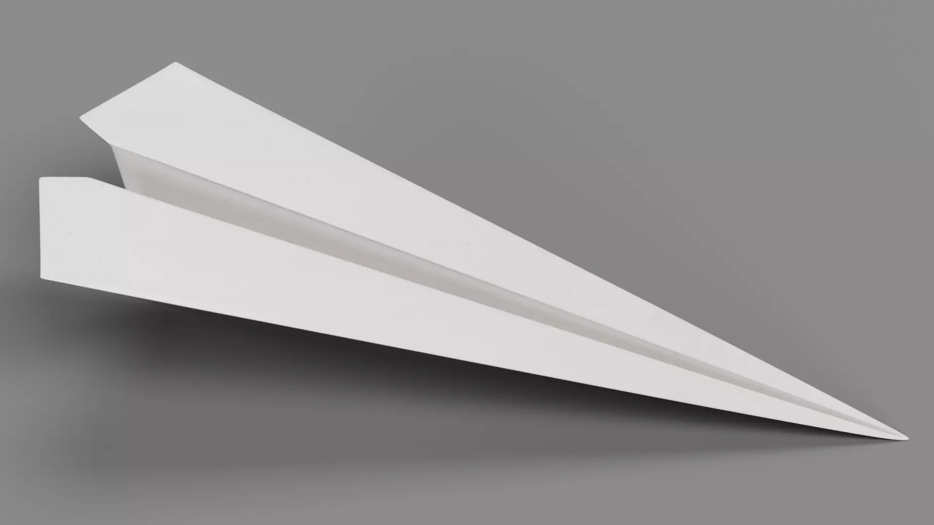 Paper Plane V1 Low-poly 3D model_0