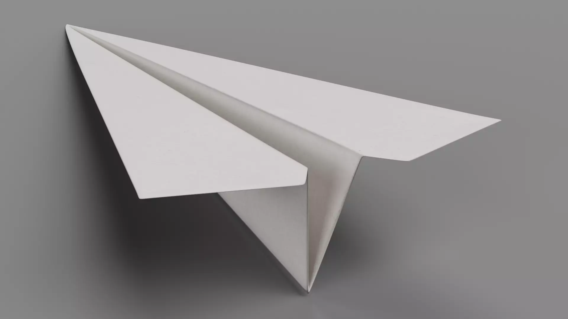 Paper Plane V1 Low-poly 3D model_3