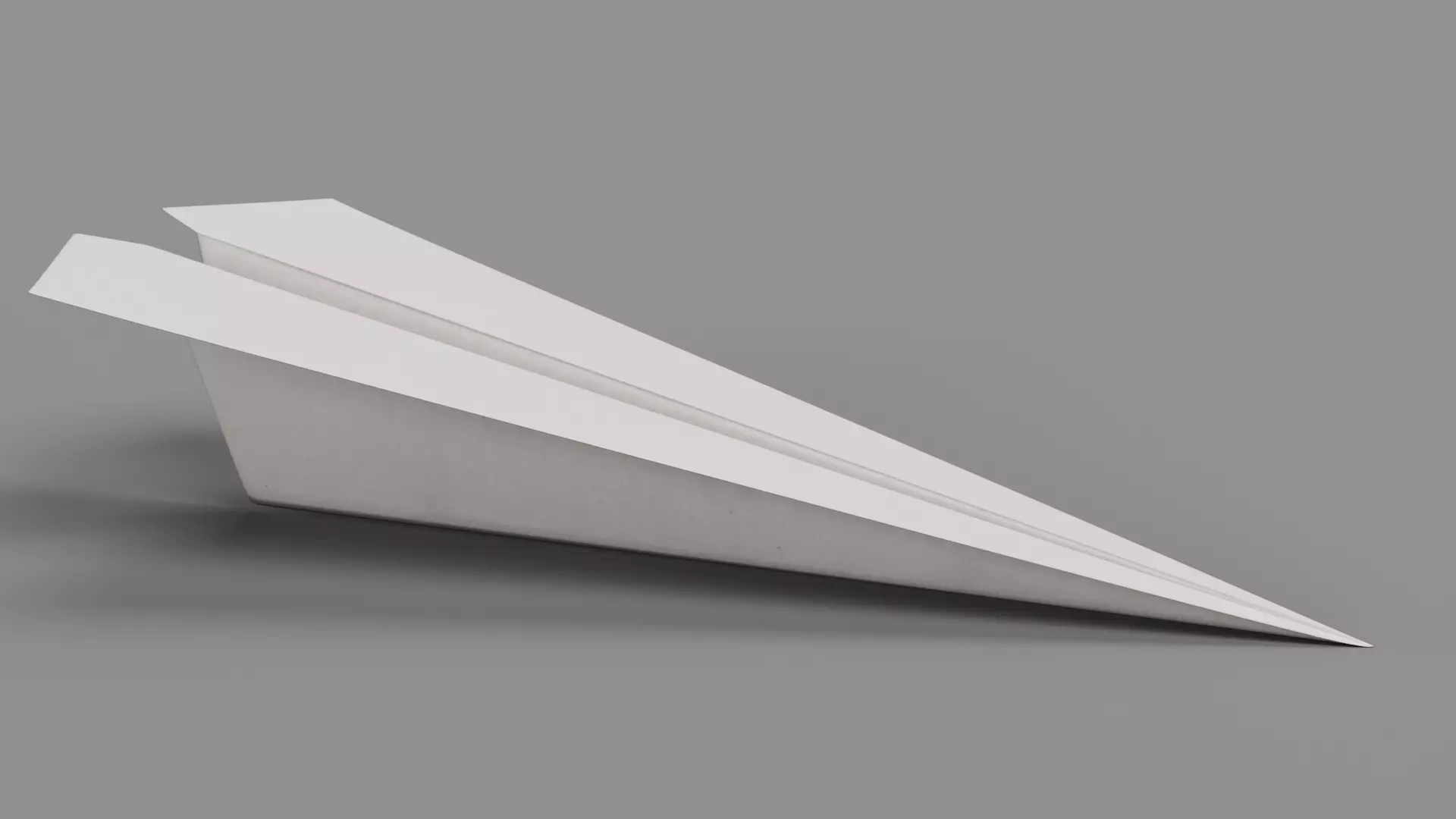 Paper Plane V1 Low-poly 3D model_1