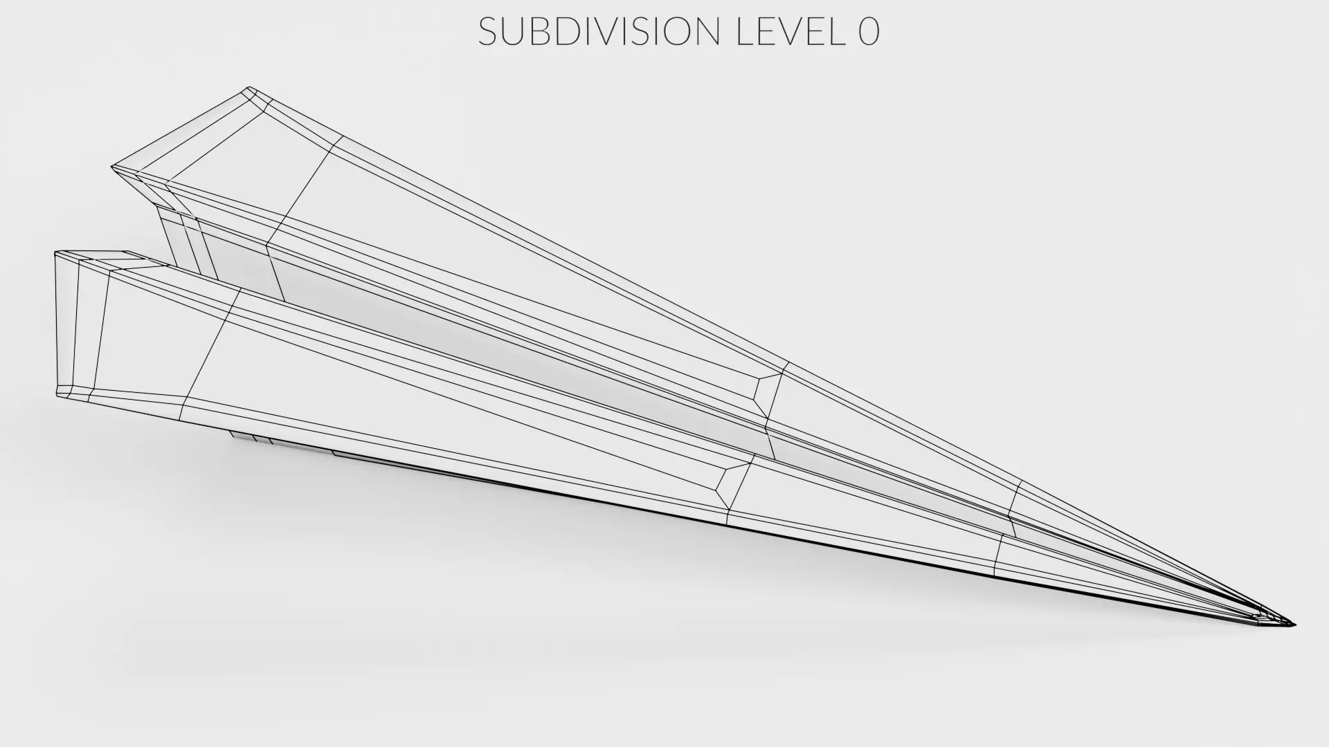 Paper Plane V1 Low-poly 3D model_8