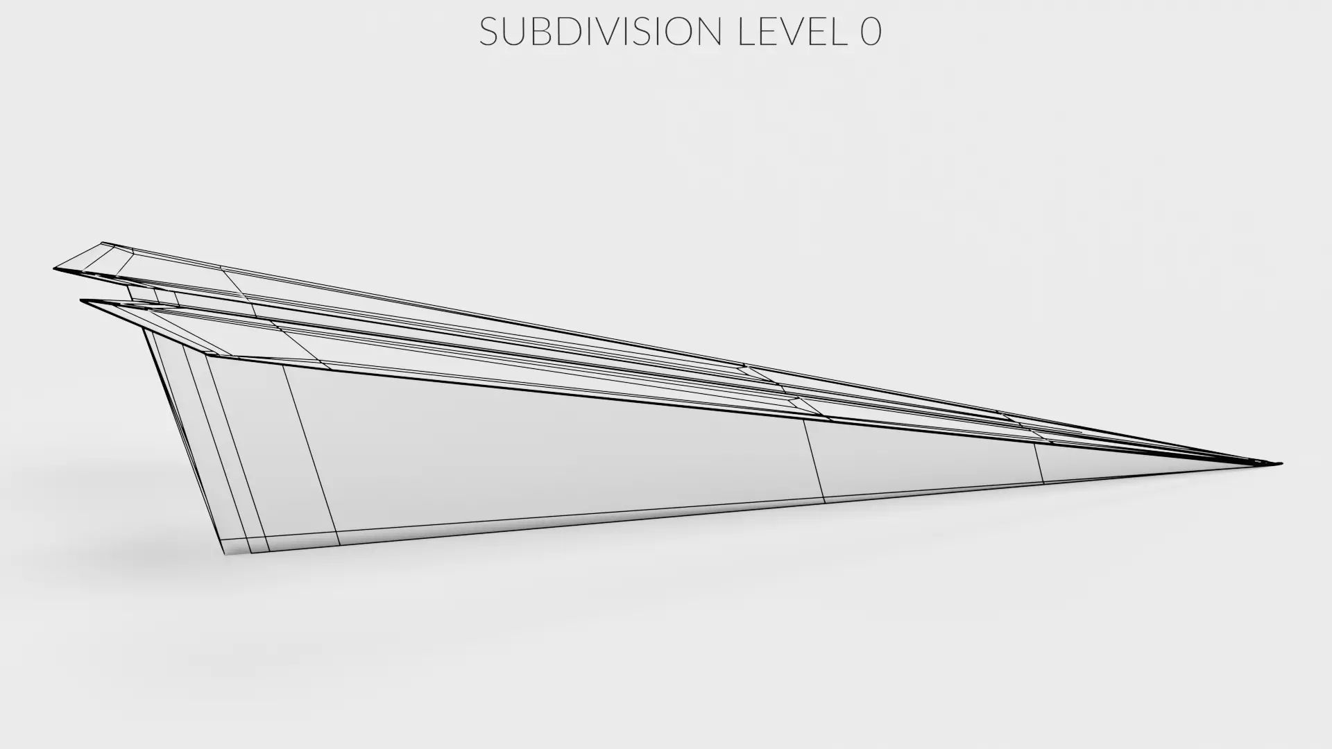 Paper Plane V1 Low-poly 3D model_10