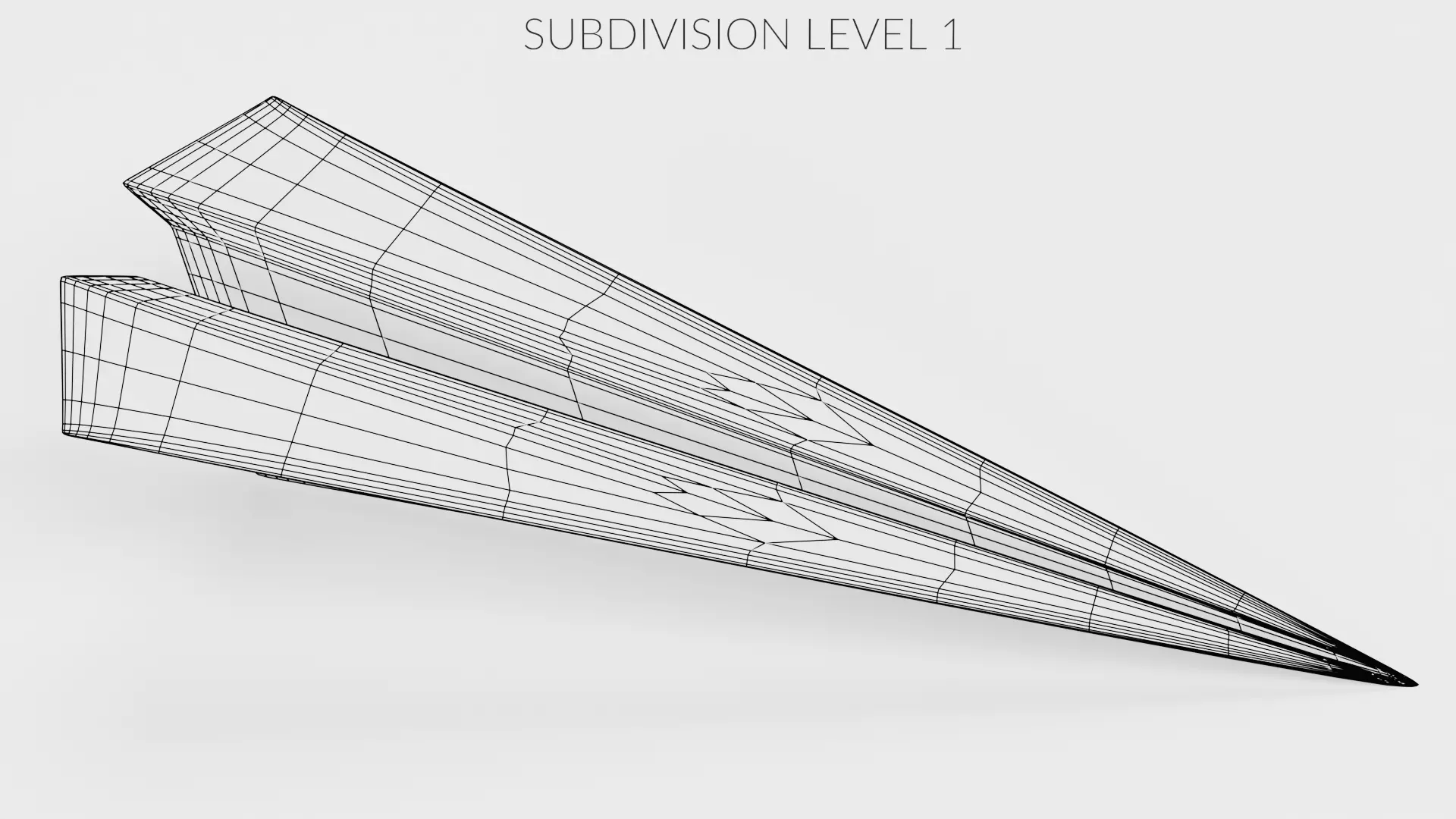 Paper Plane V1 Low-poly 3D model_9