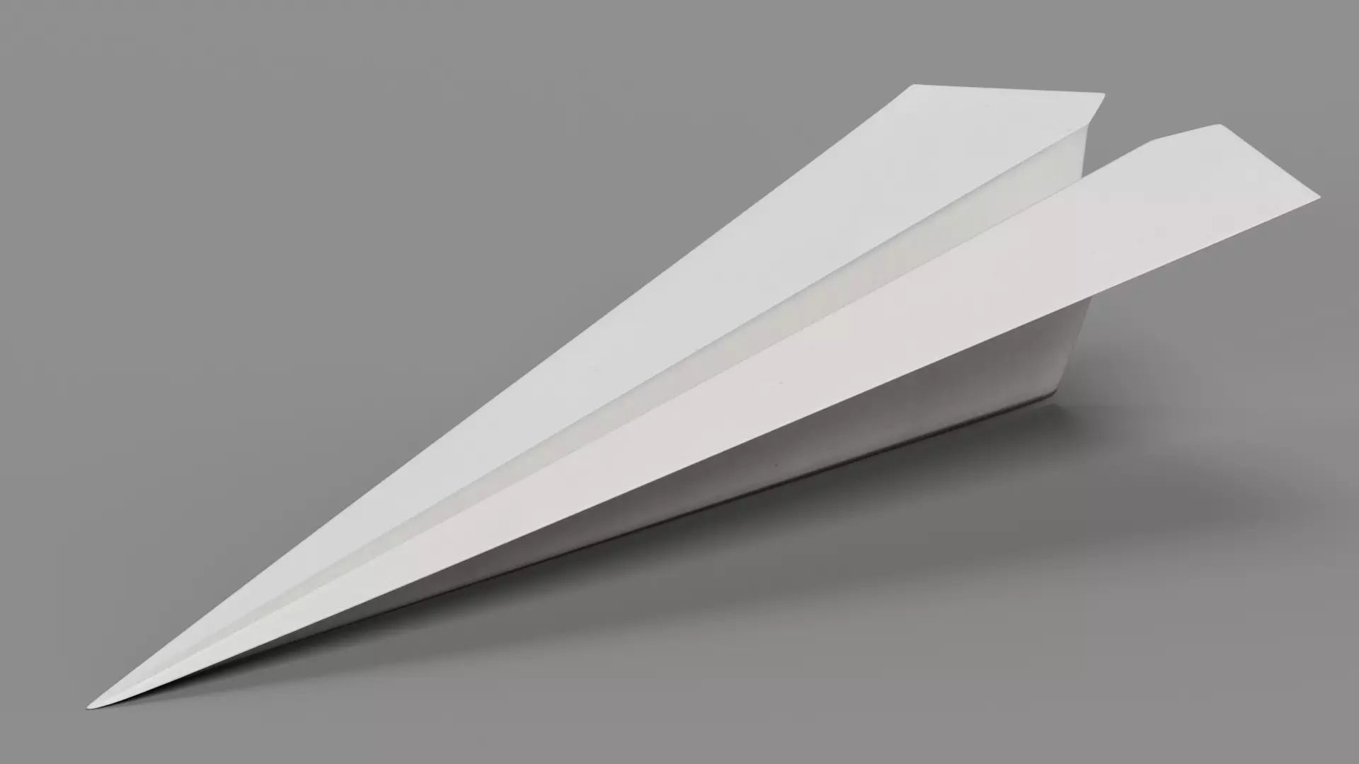 Paper Plane V1 Low-poly 3D model_5
