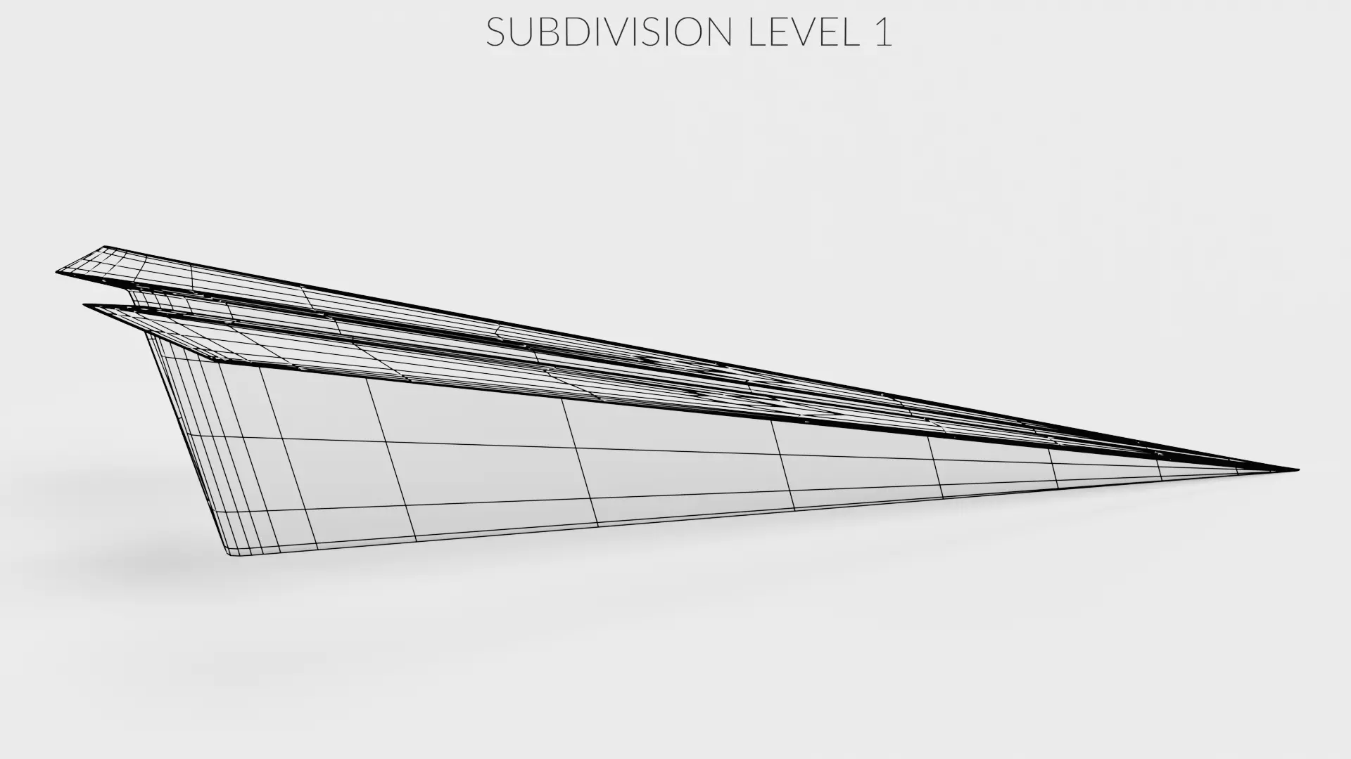 Paper Plane V1 Low-poly 3D model_11