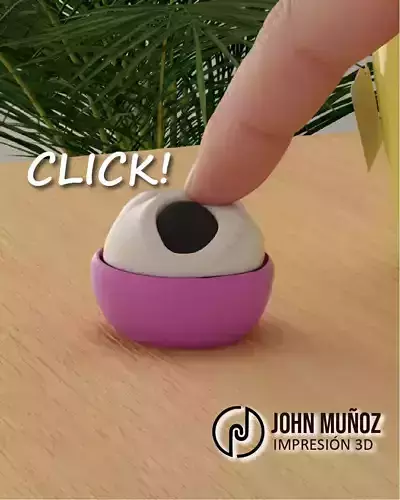 Jack The Grim Reaper Clicker - The Darkest and Funniest Clicker 3D print model