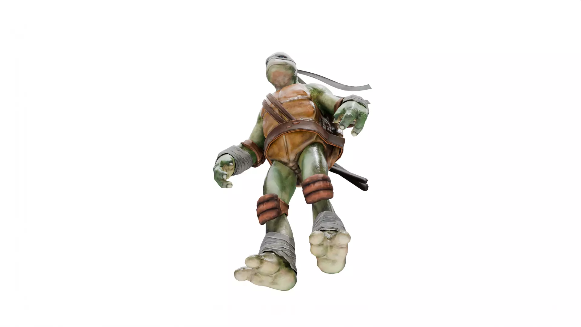 Leonardo - TMNT Low-poly 3D model_8