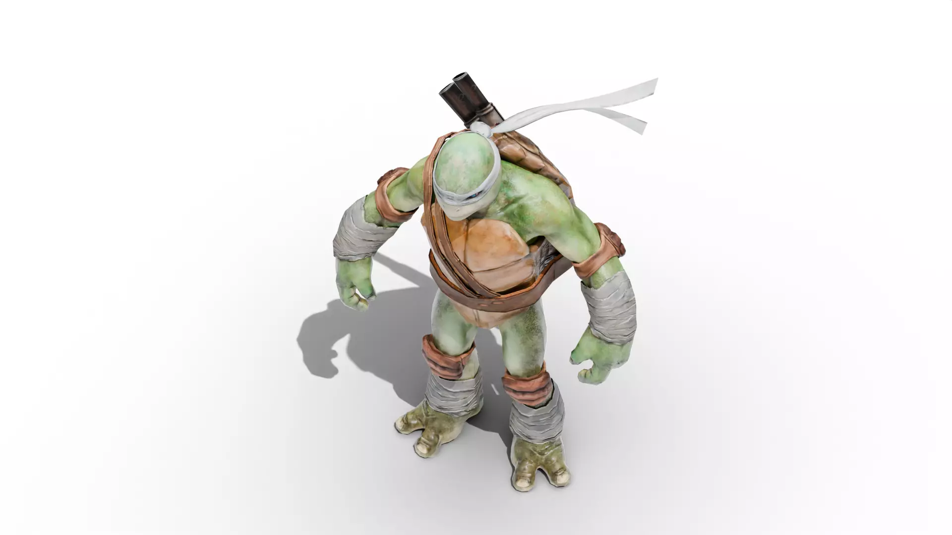 Leonardo - TMNT Low-poly 3D model_7