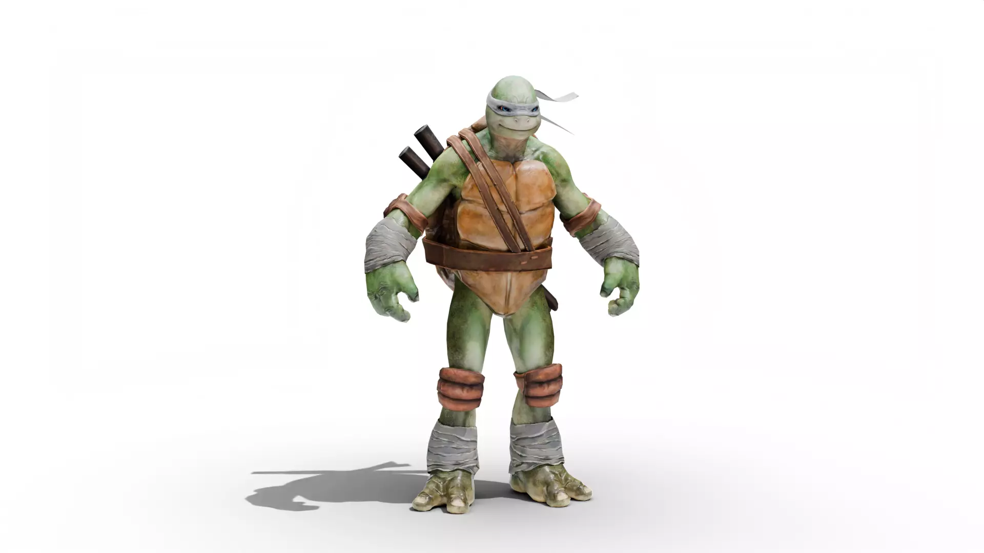 Leonardo - TMNT Low-poly 3D model_2