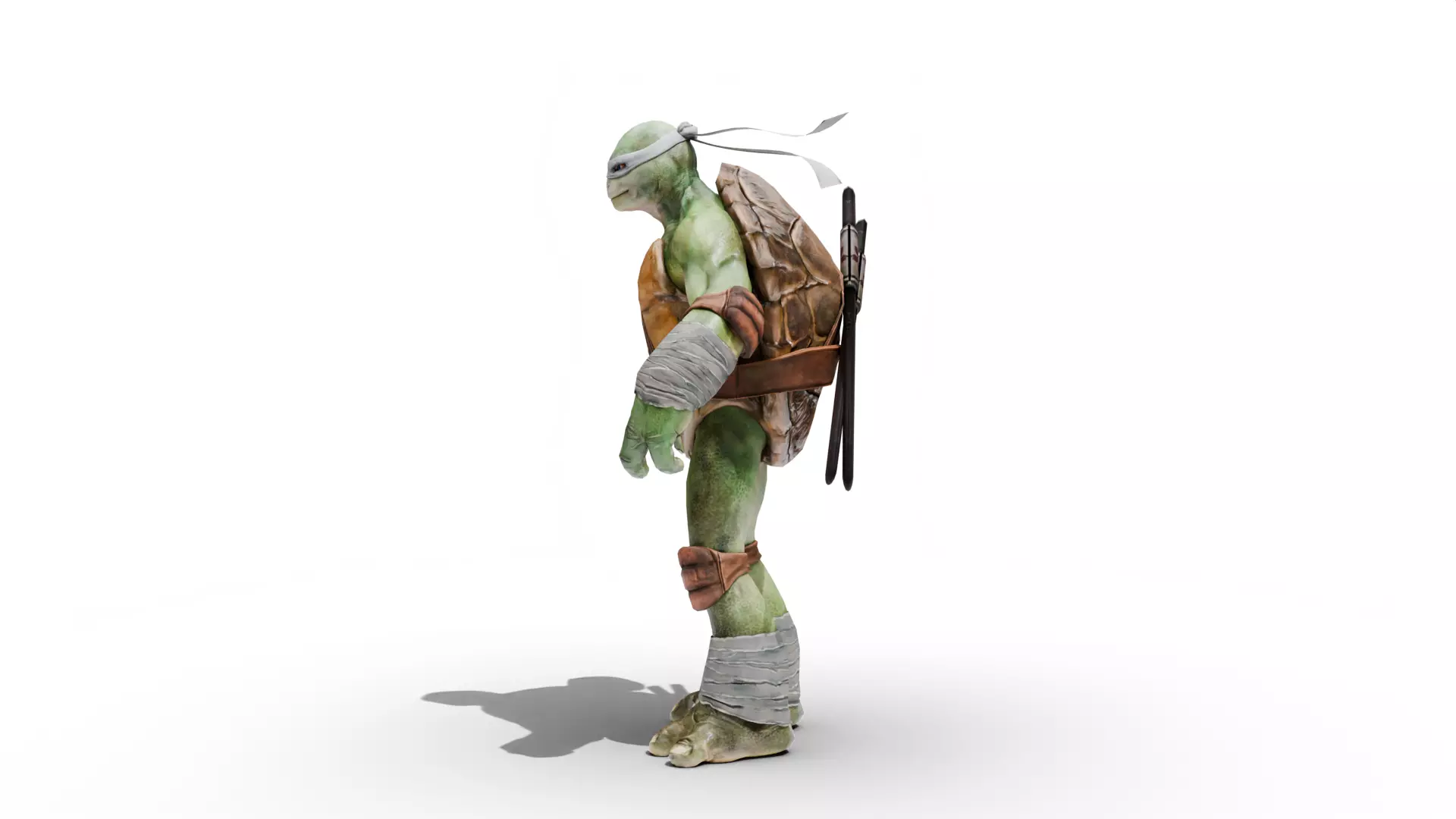 Leonardo - TMNT Low-poly 3D model_5