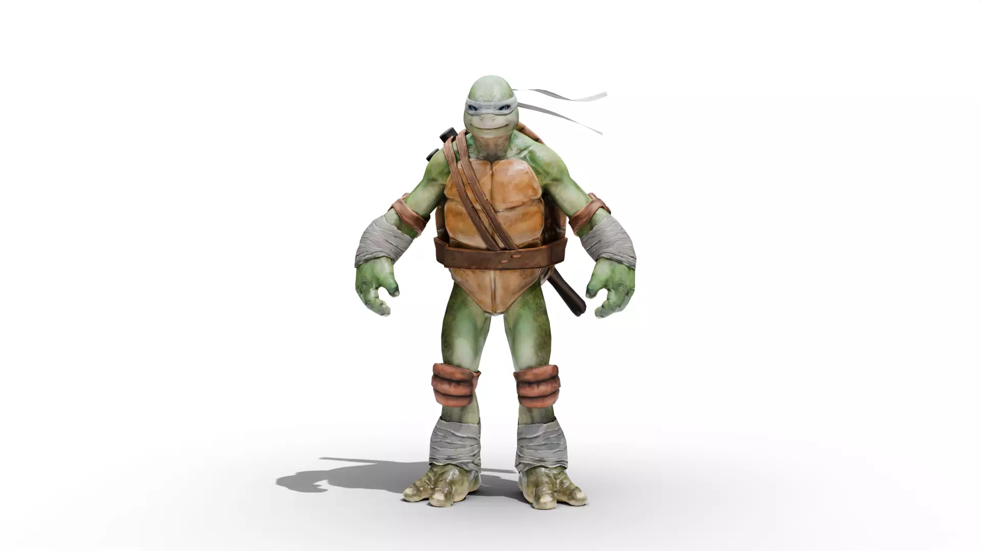Leonardo - TMNT Low-poly 3D model_3