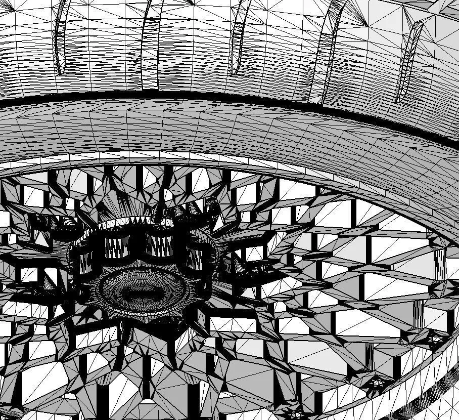 Wheel BBS RS 17inch for scale model 3D print model_16