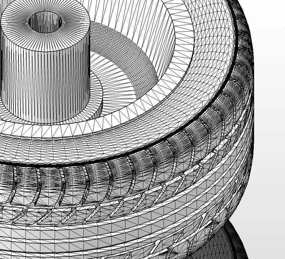 Wheel BBS RS 17inch for scale model 3D print model_20