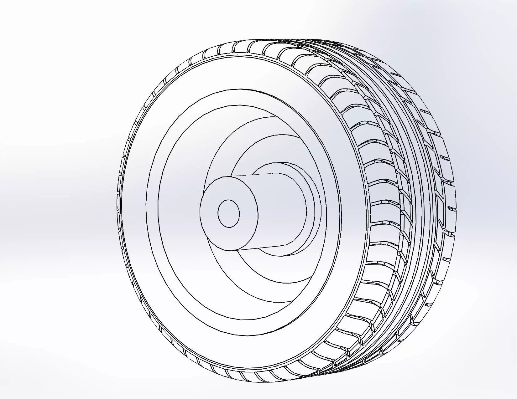 Wheel BBS RS 17inch for scale model 3D print model_7