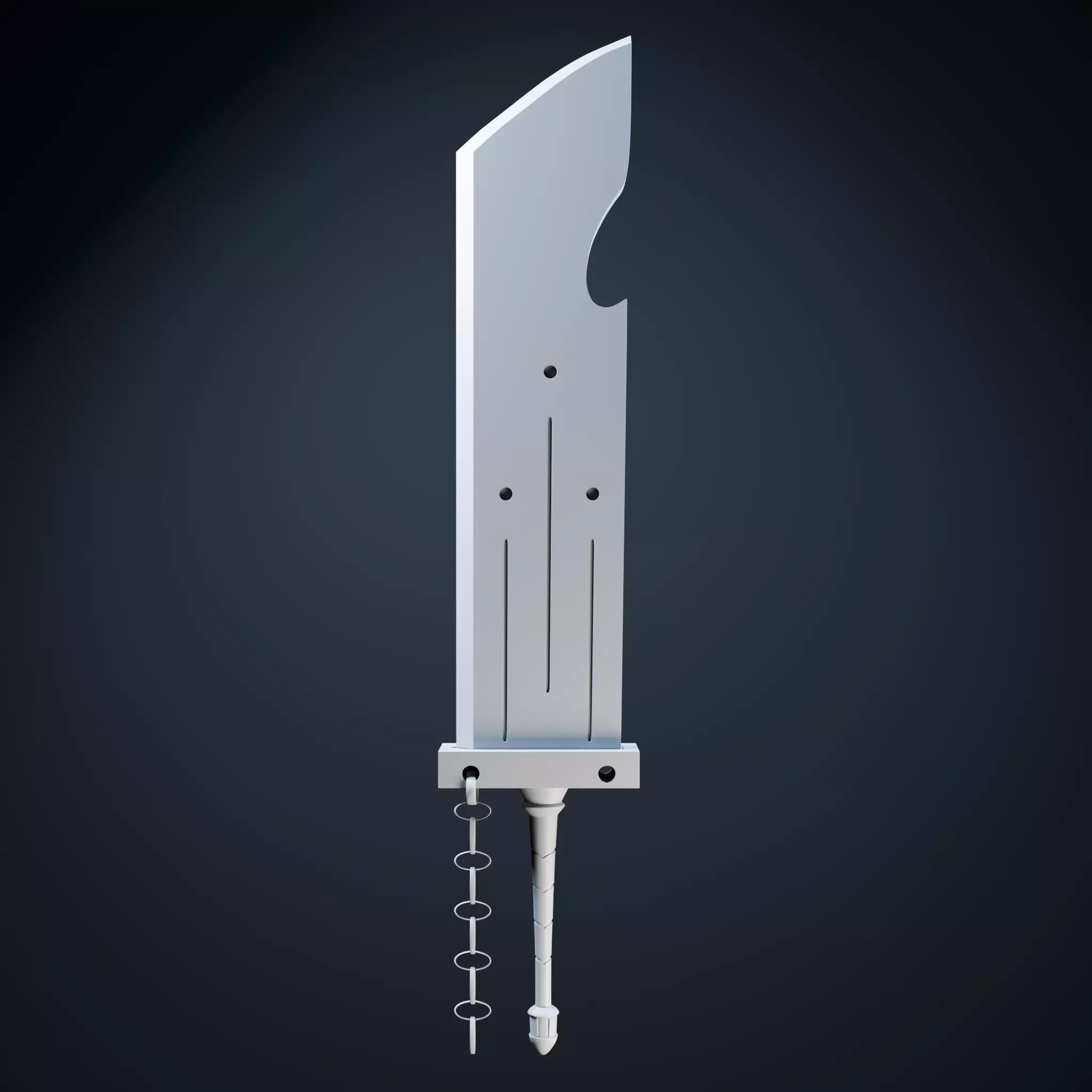 Fantasy Sword Celestial Edge 3D Model Low-poly 3D model_0