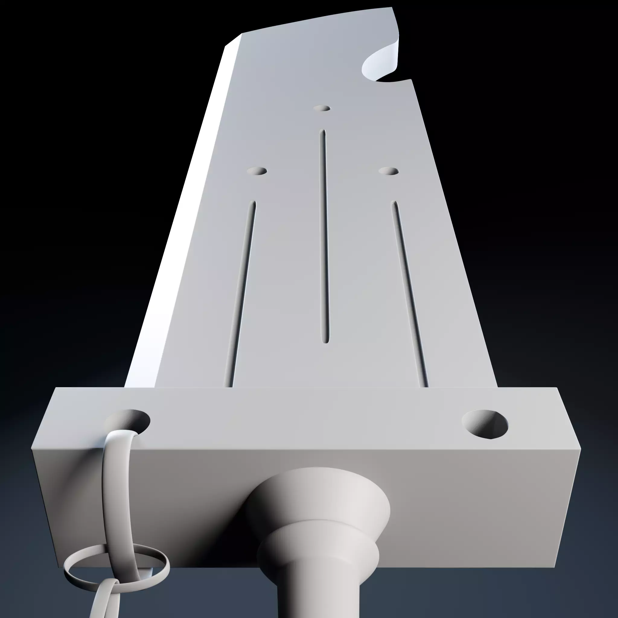 Fantasy Sword Celestial Edge 3D Model Low-poly 3D model_9