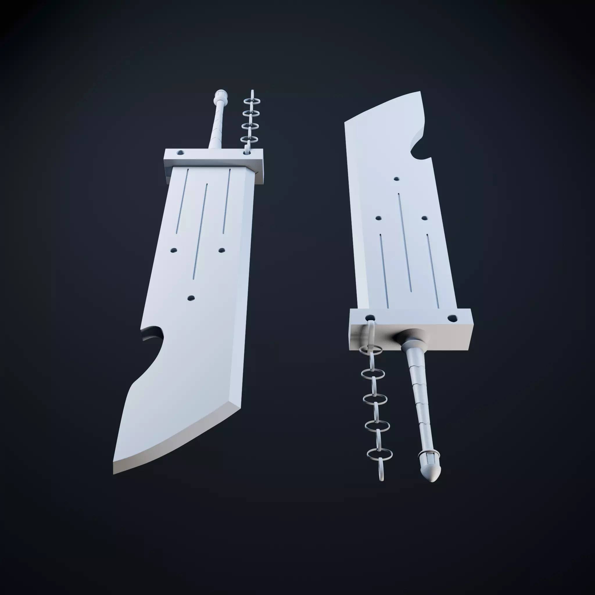 Fantasy Sword Celestial Edge 3D Model Low-poly 3D model_5