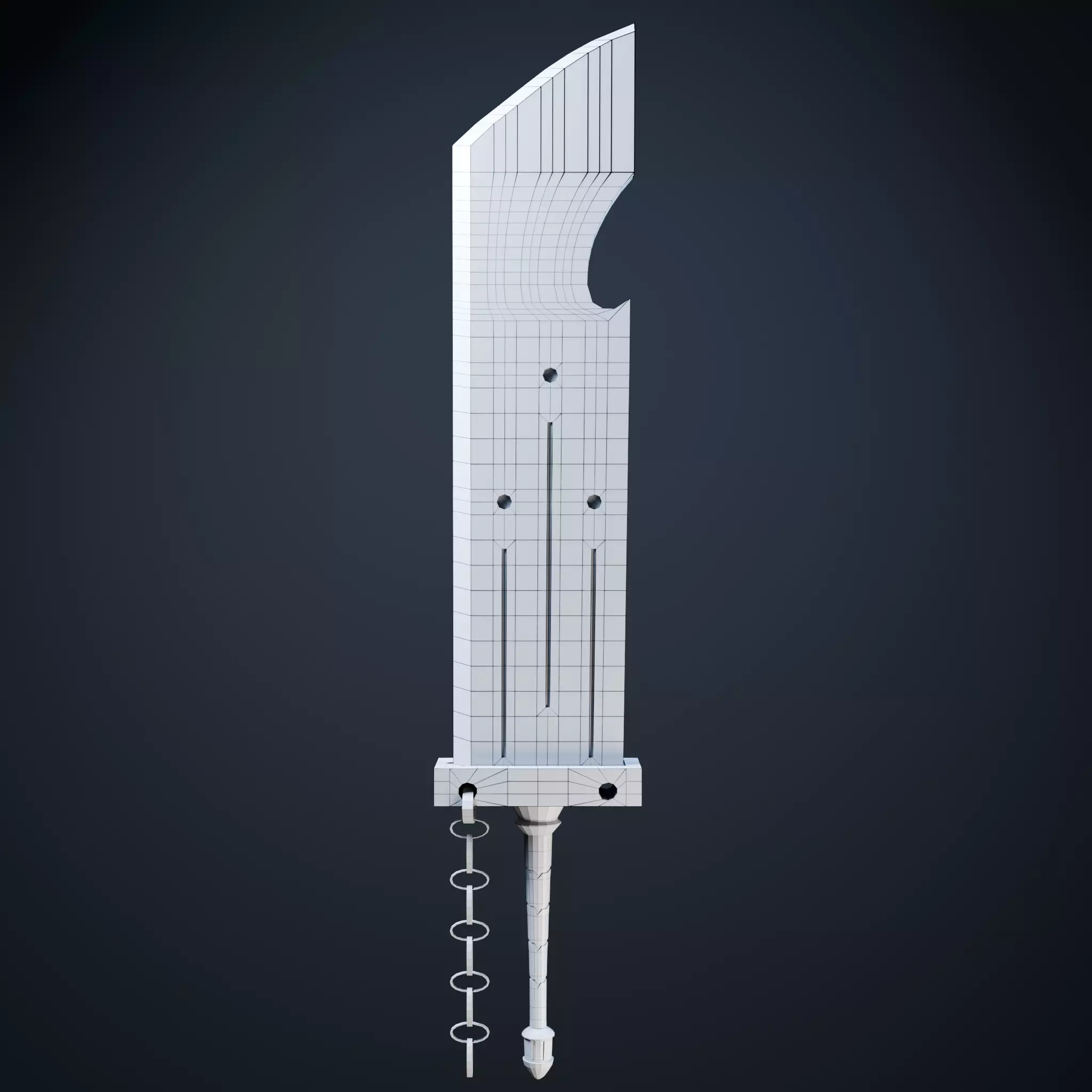Fantasy Sword Celestial Edge 3D Model Low-poly 3D model_2