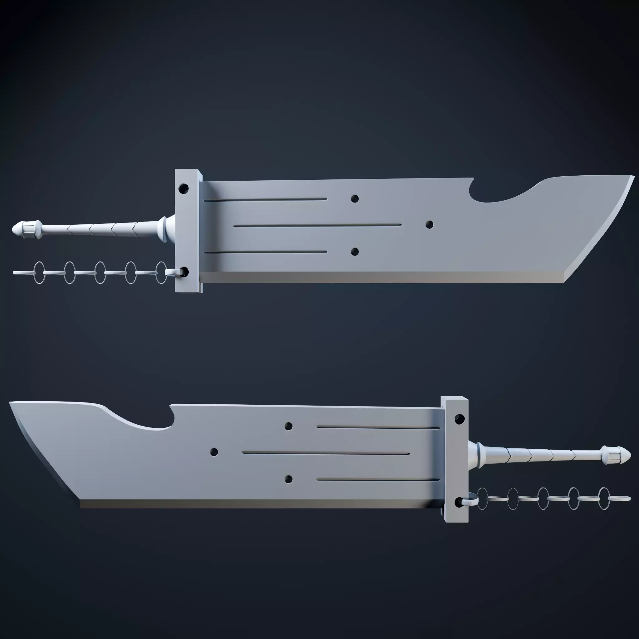 Fantasy Sword Celestial Edge 3D Model Low-poly 3D model_4