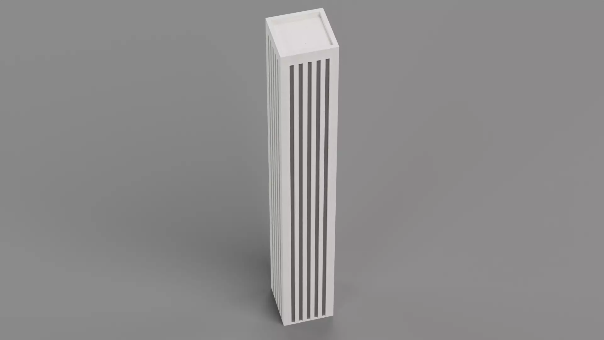 Paper Skyscraper V2 Low-poly 3D model_4