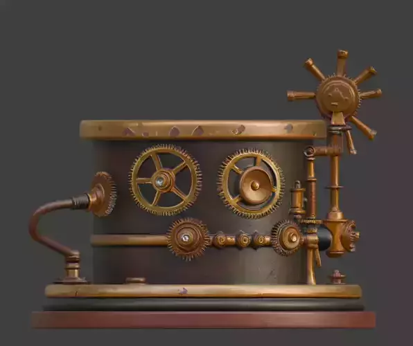 Steampunk Gear Pen Holder