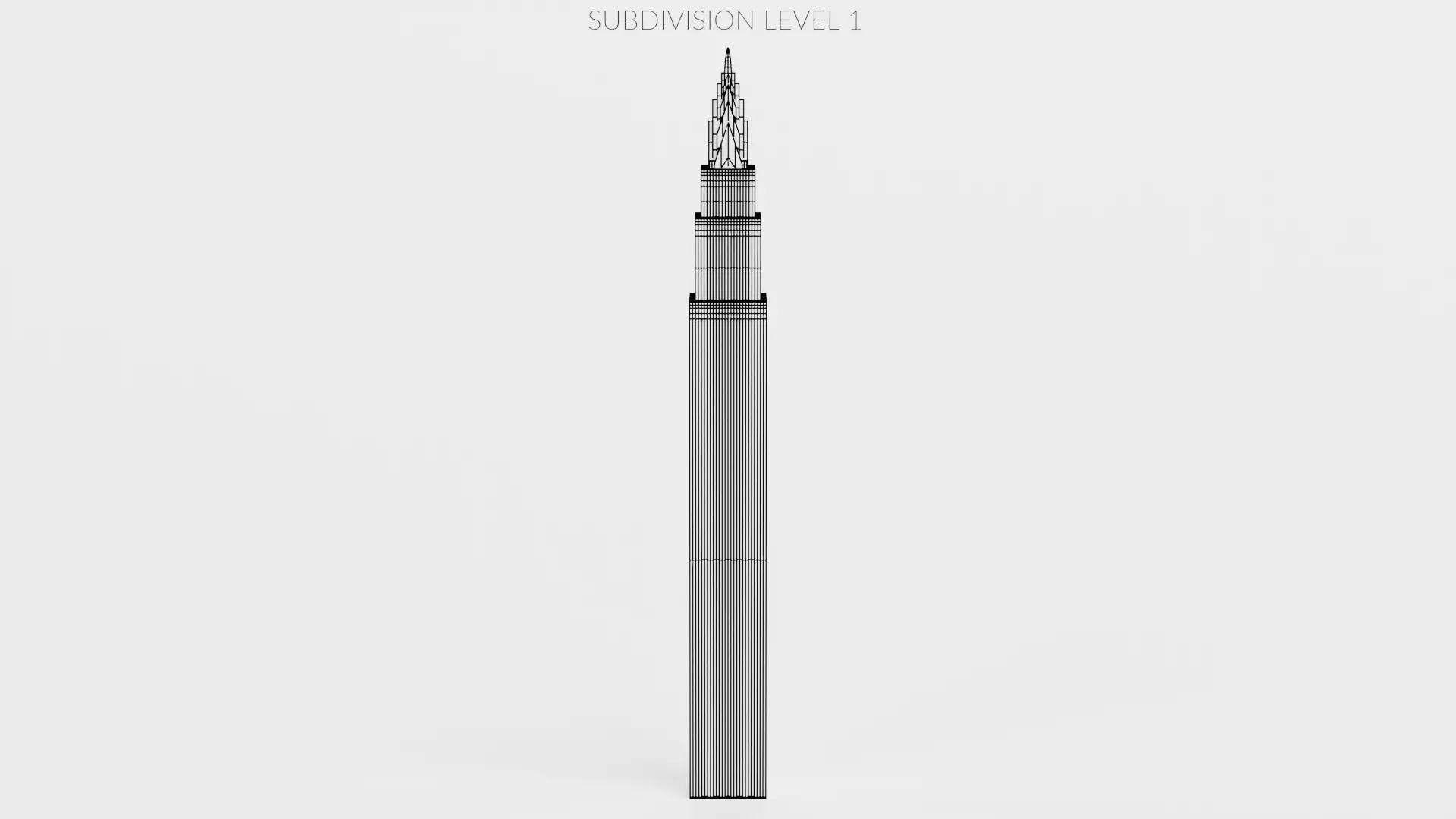 Paper Skyscraper V4 Low-poly 3D model_9