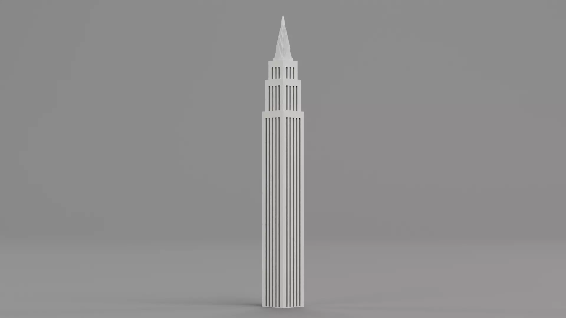 Paper Skyscraper V4 Low-poly 3D model_1
