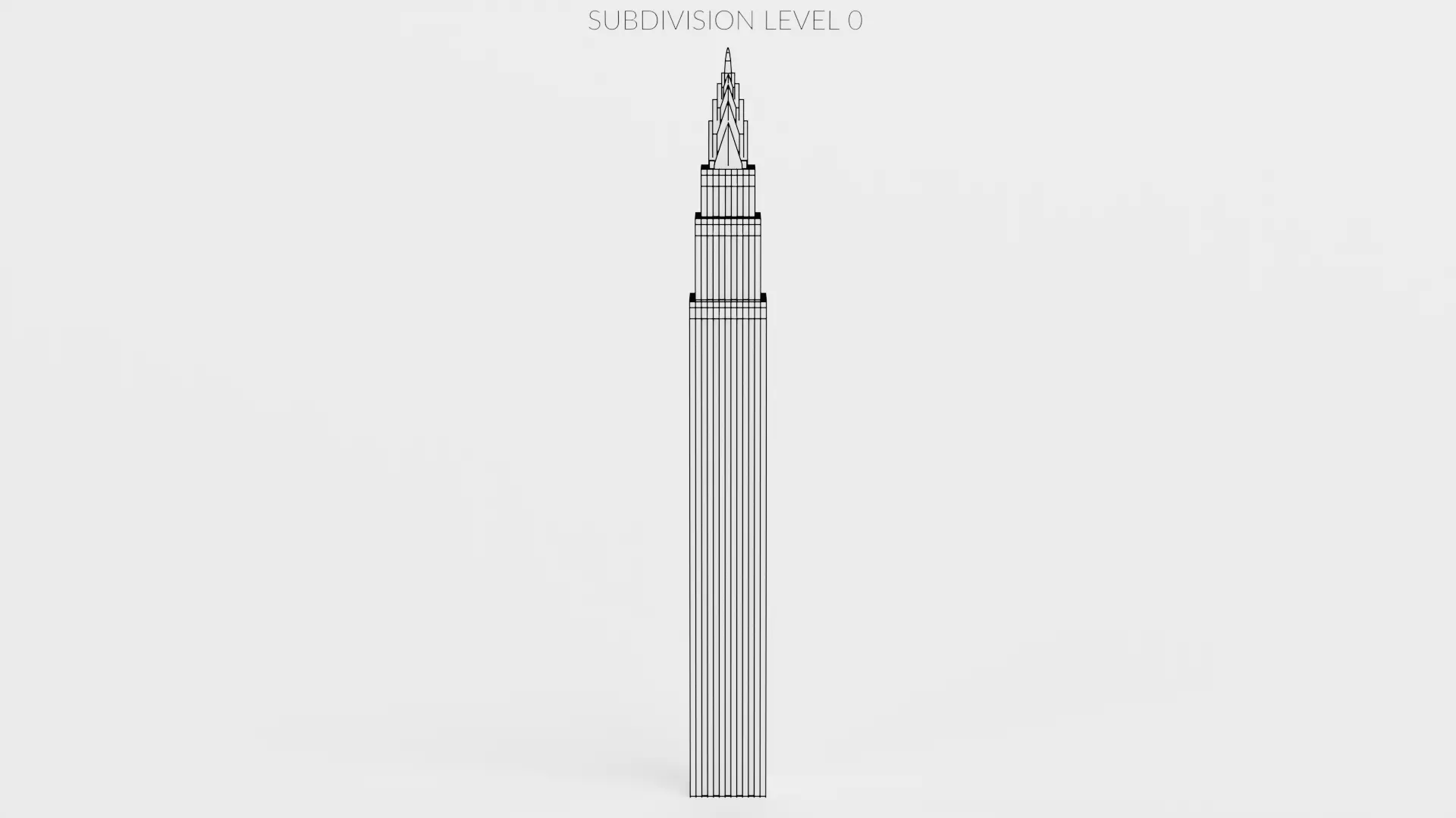 Paper Skyscraper V4 Low-poly 3D model_8