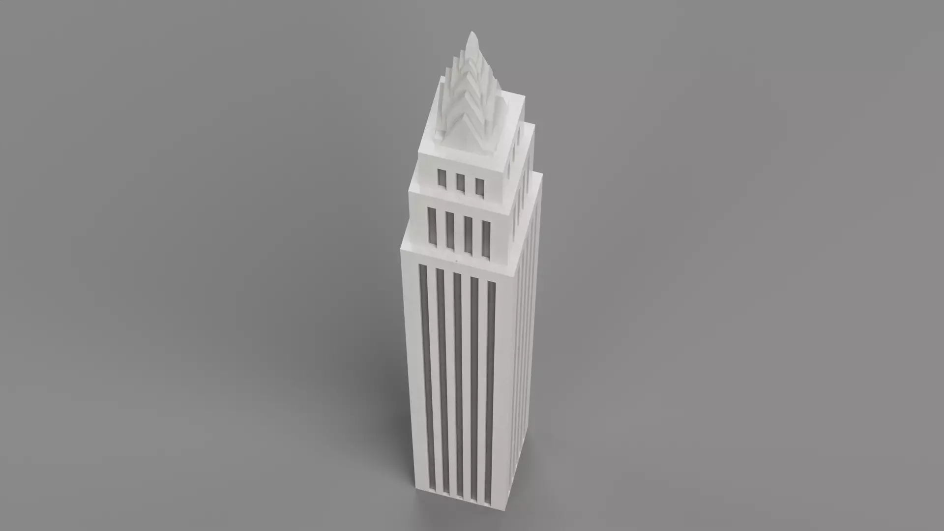 Paper Skyscraper V4 Low-poly 3D model_5