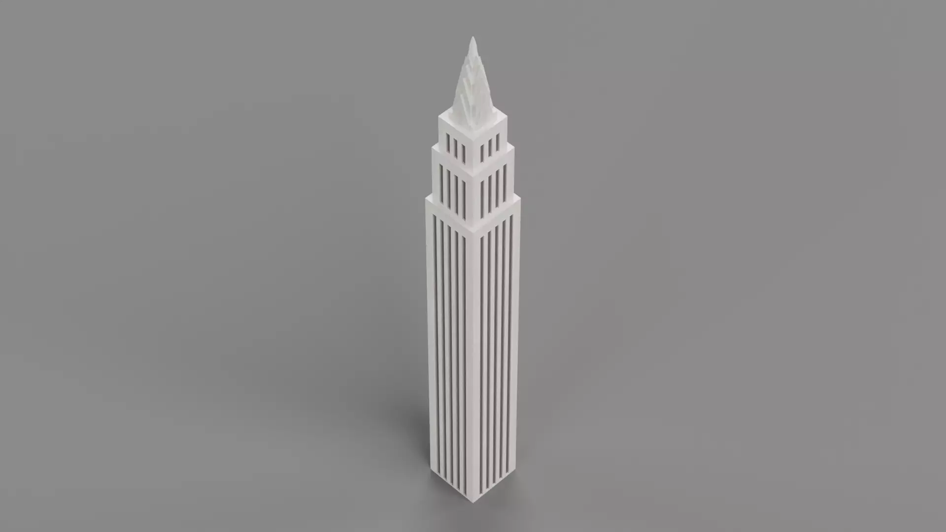 Paper Skyscraper V4 Low-poly 3D model_4