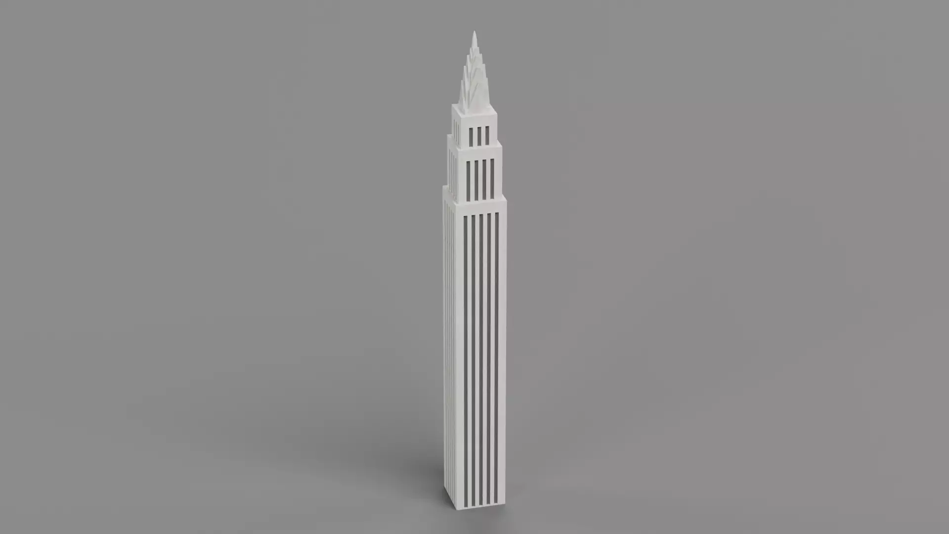 Paper Skyscraper V4 Low-poly 3D model_3