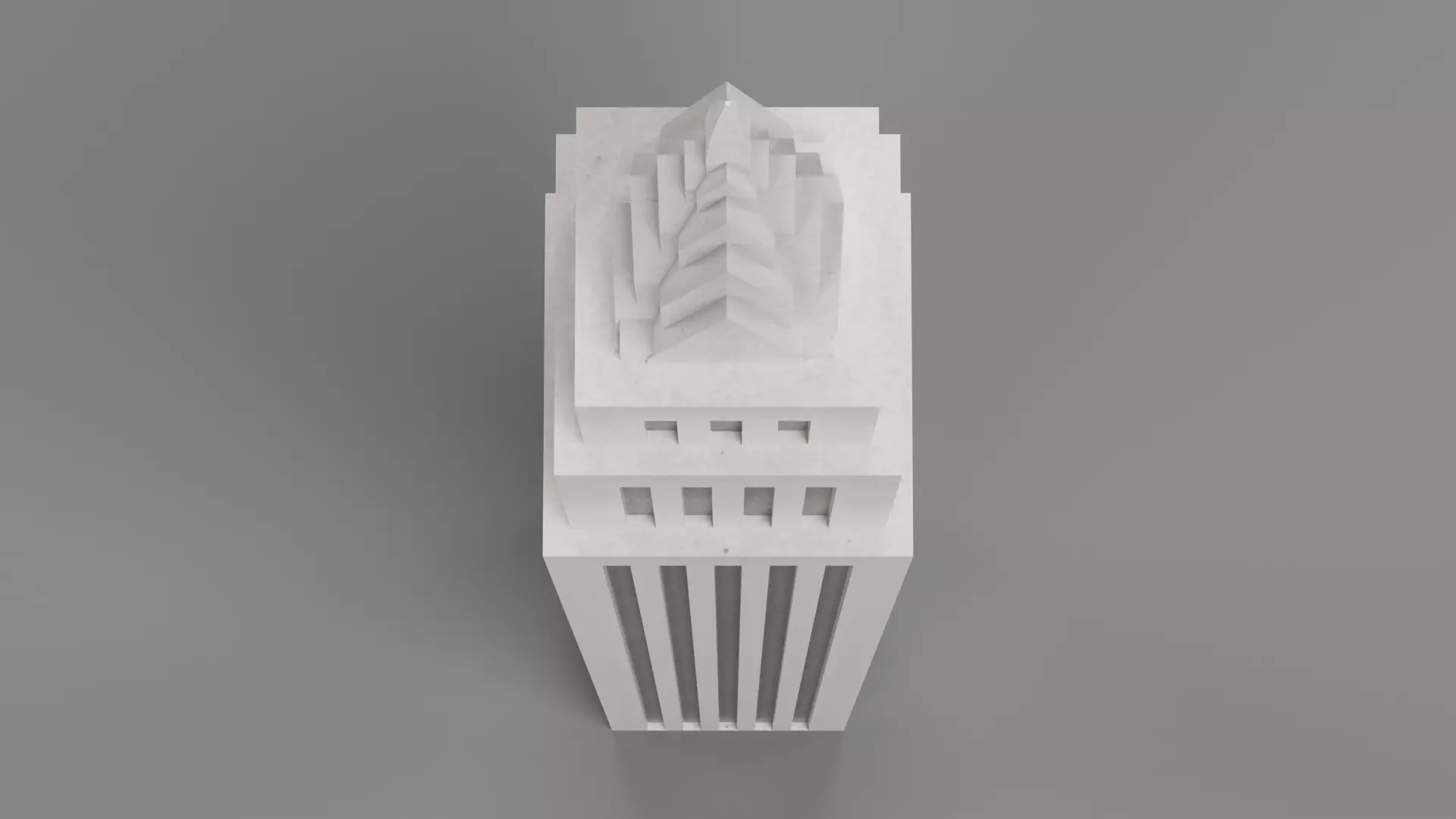 Paper Skyscraper V4 Low-poly 3D model_6