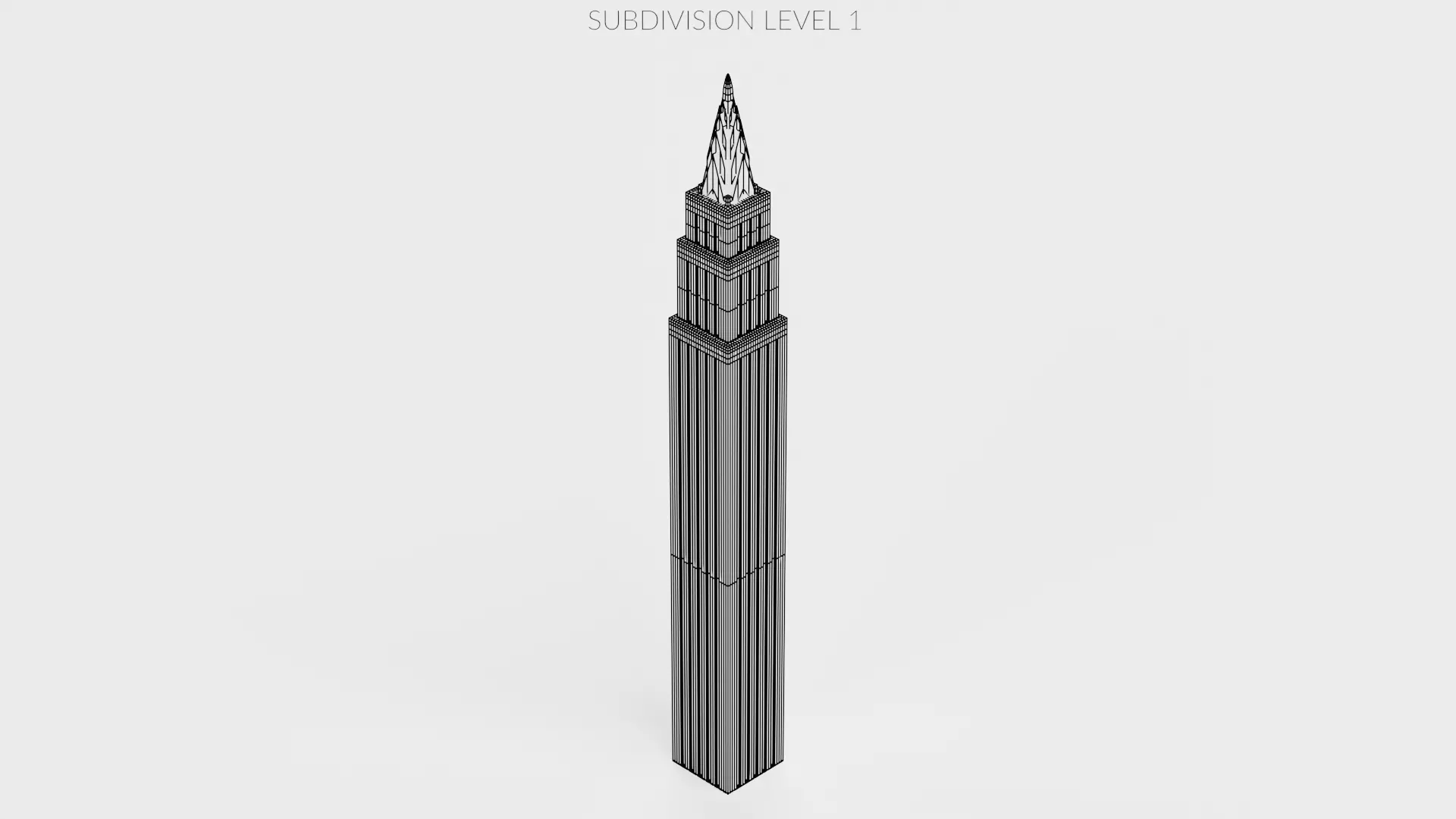 Paper Skyscraper V4 Low-poly 3D model_11