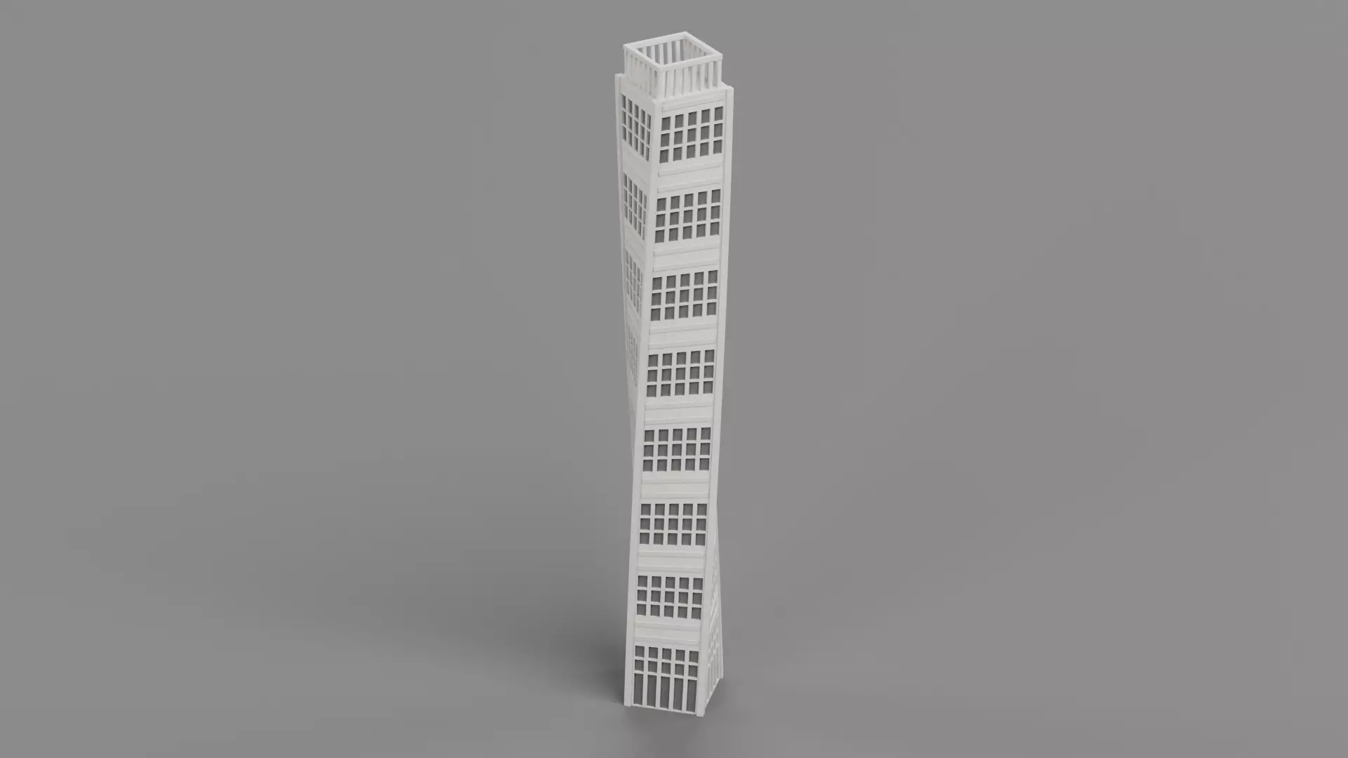 Paper Skyscraper V5 Low-poly 3D model_3