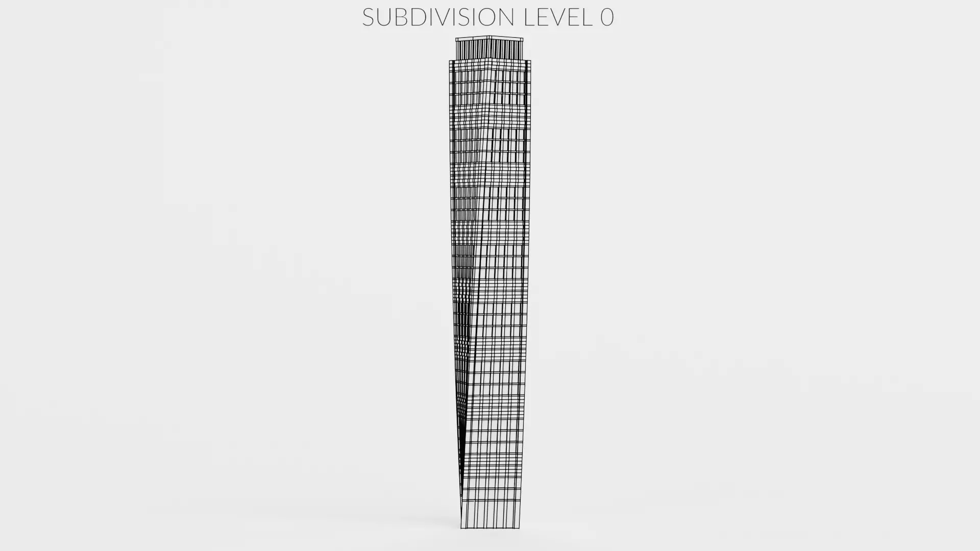 Paper Skyscraper V5 Low-poly 3D model_8