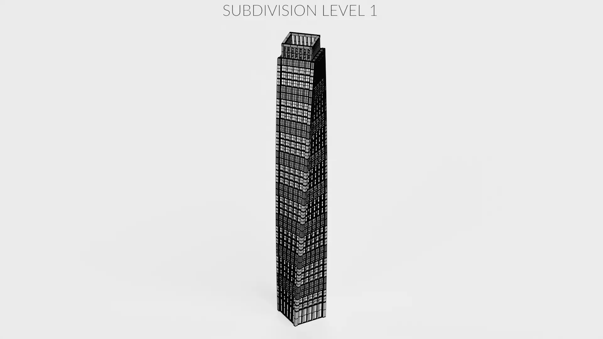 Paper Skyscraper V5 Low-poly 3D model_11