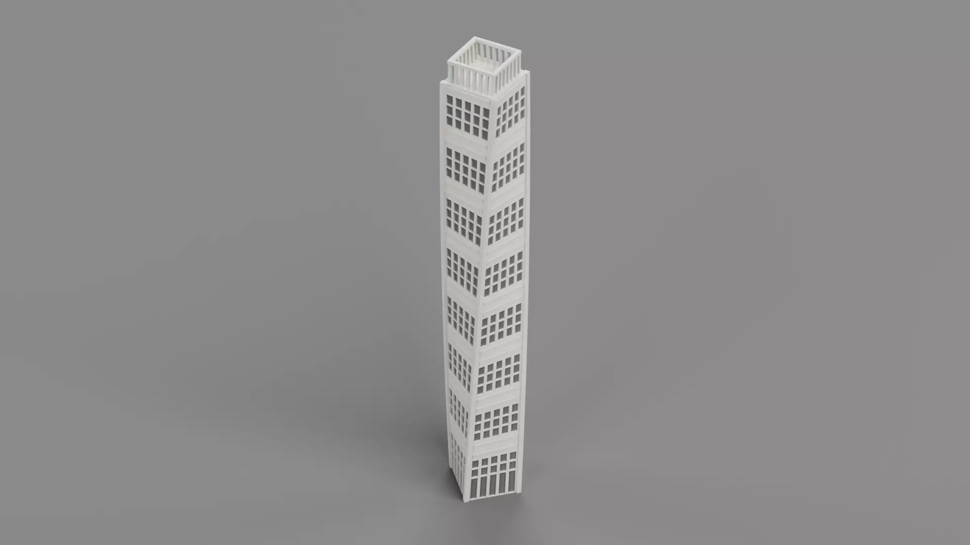 Paper Skyscraper V5 Low-poly 3D model_4