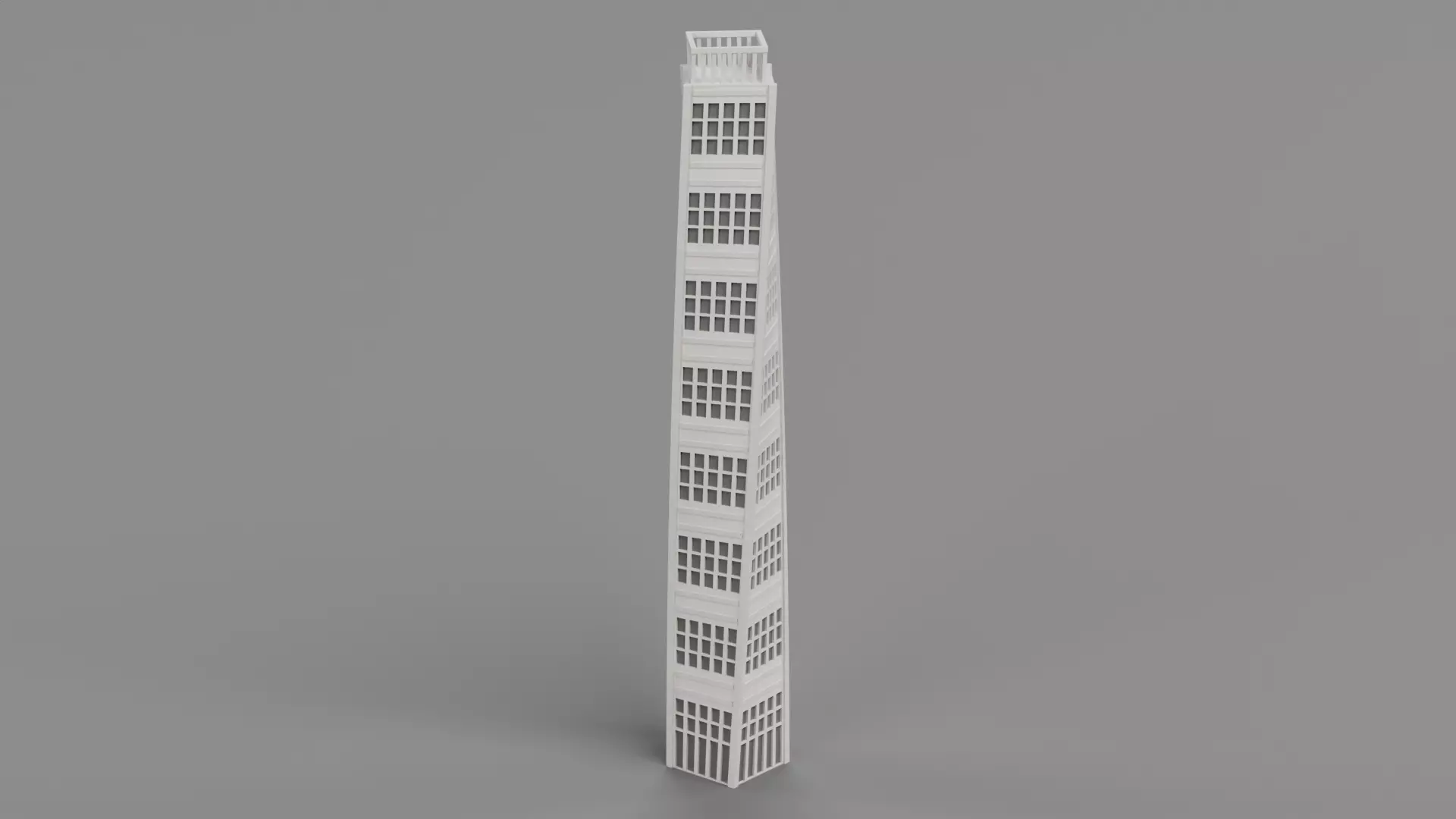 Paper Skyscraper V5 Low-poly 3D model_2