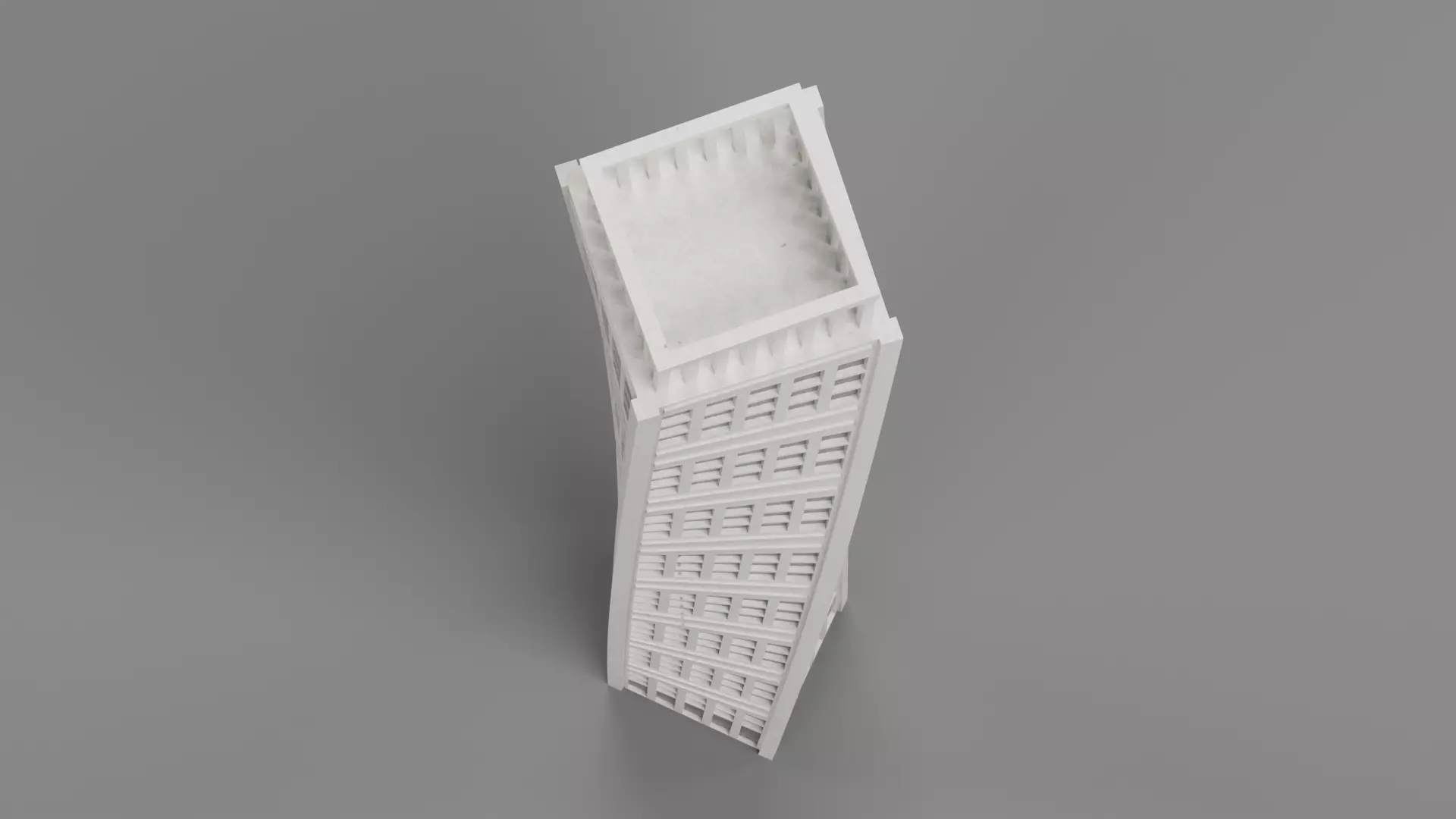 Paper Skyscraper V5 Low-poly 3D model_6