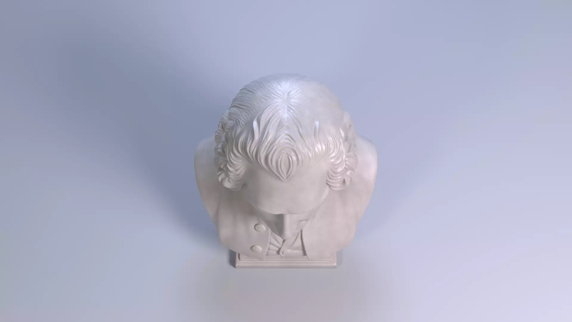 Jean Jacques Rousseau Bust 3D Printable STL File 3D print model_8